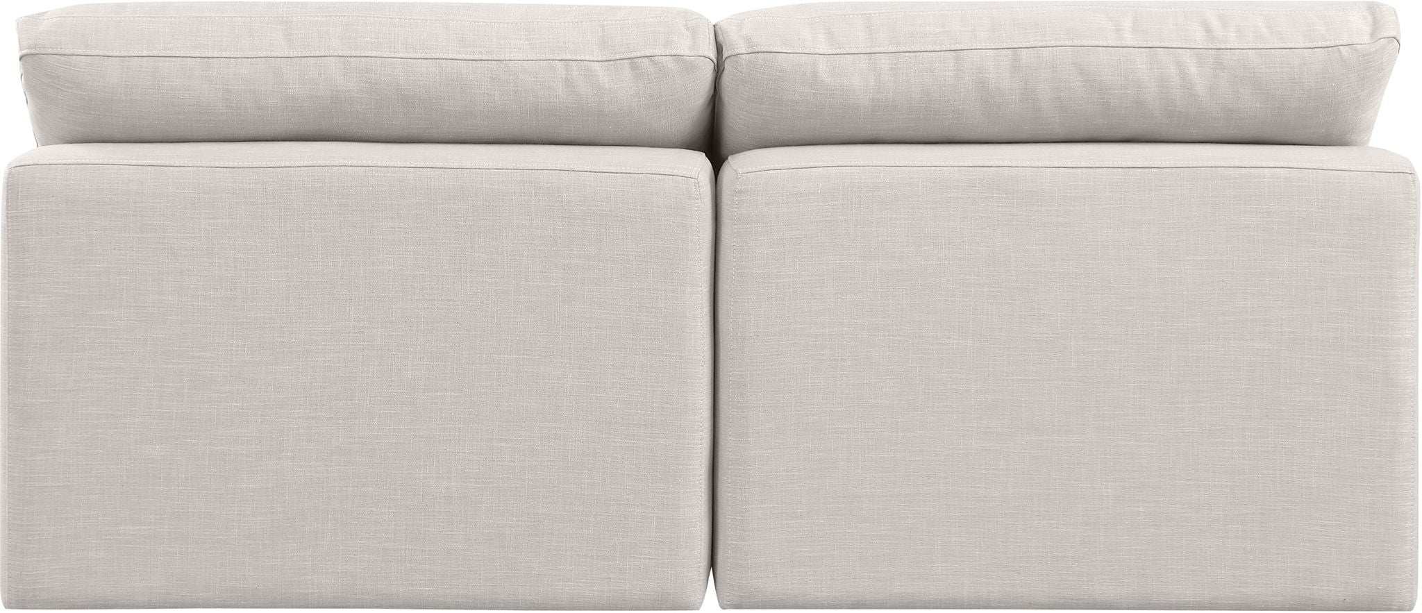 Indulge - Linen 2 Seat Modular Armless Sofa