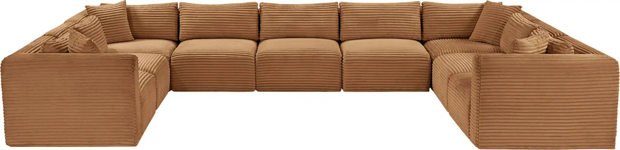 Shaggy - 9 Piece Modular U-Shaped Sectional