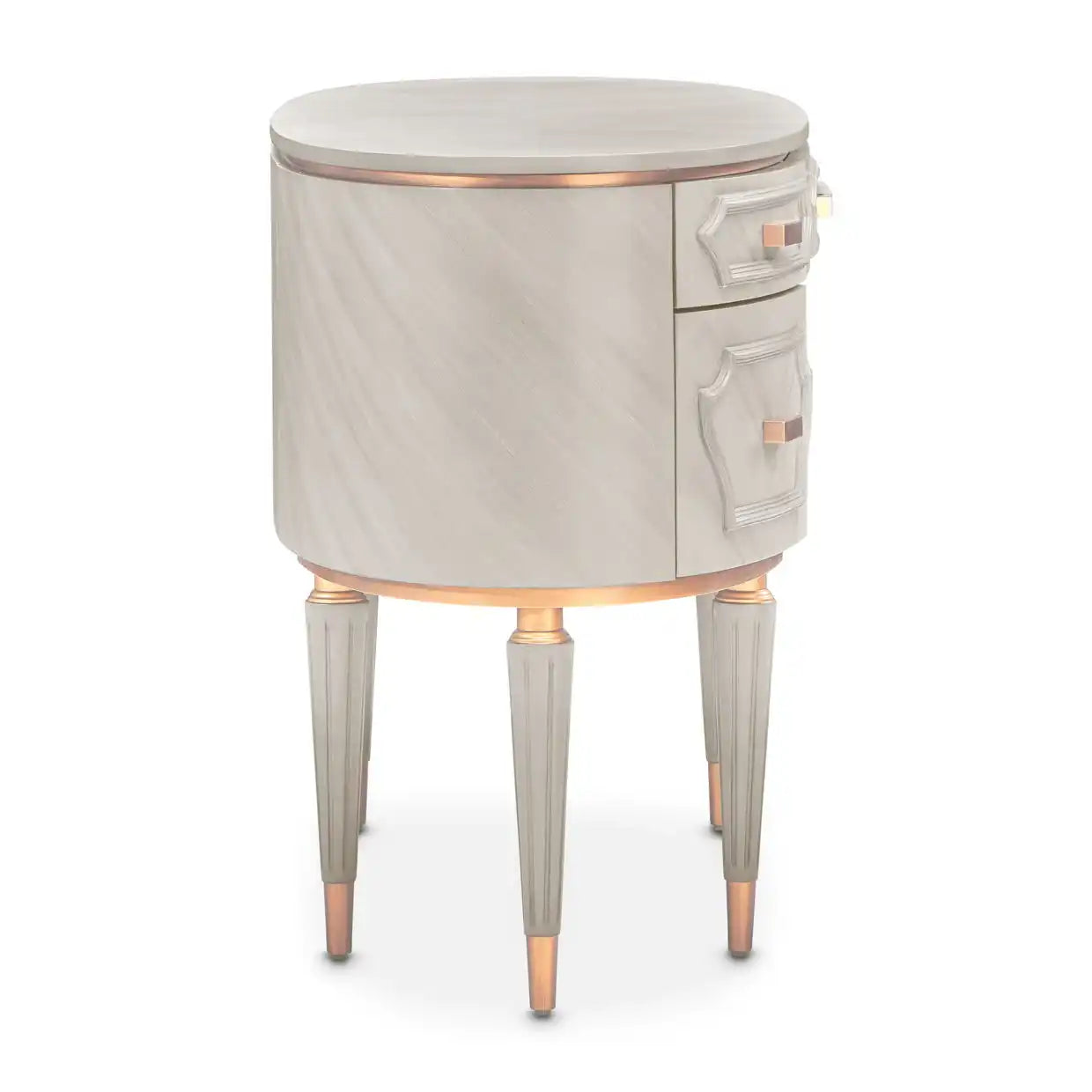 St. Charles - Vanity Desk - Dove Gray - Best Buy Furniture