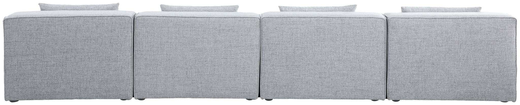 Cube - Linen Modular 4 Seat Armless Sofa