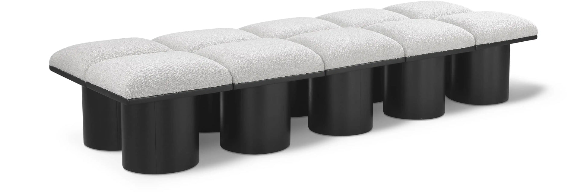 Pavilion - 10 Piece Modular Bench With Black Base - Best Buy Furniture