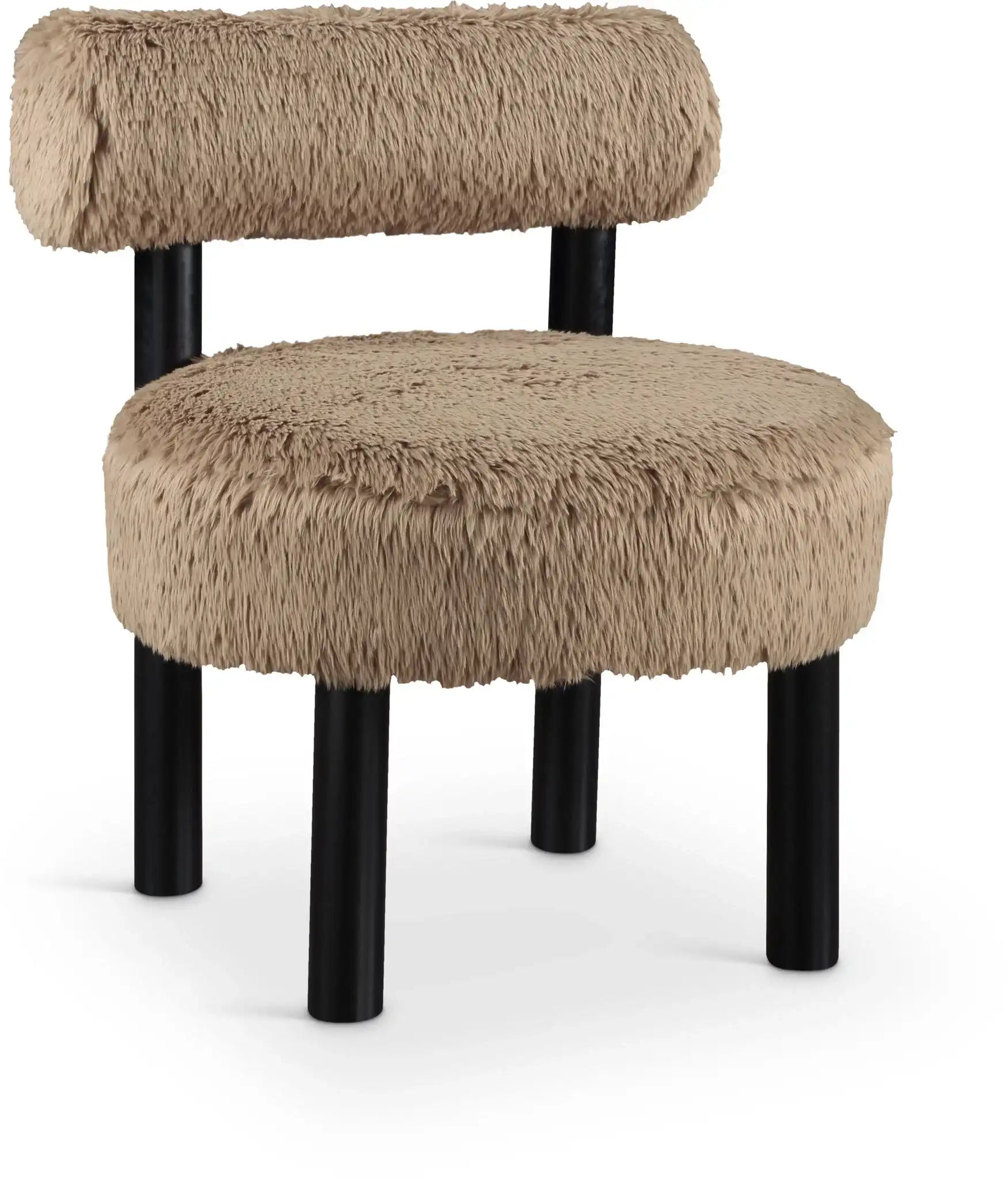 Ambre - Vegan Shearling Fabric Upholstered Accent Chair - Best Buy Furniture