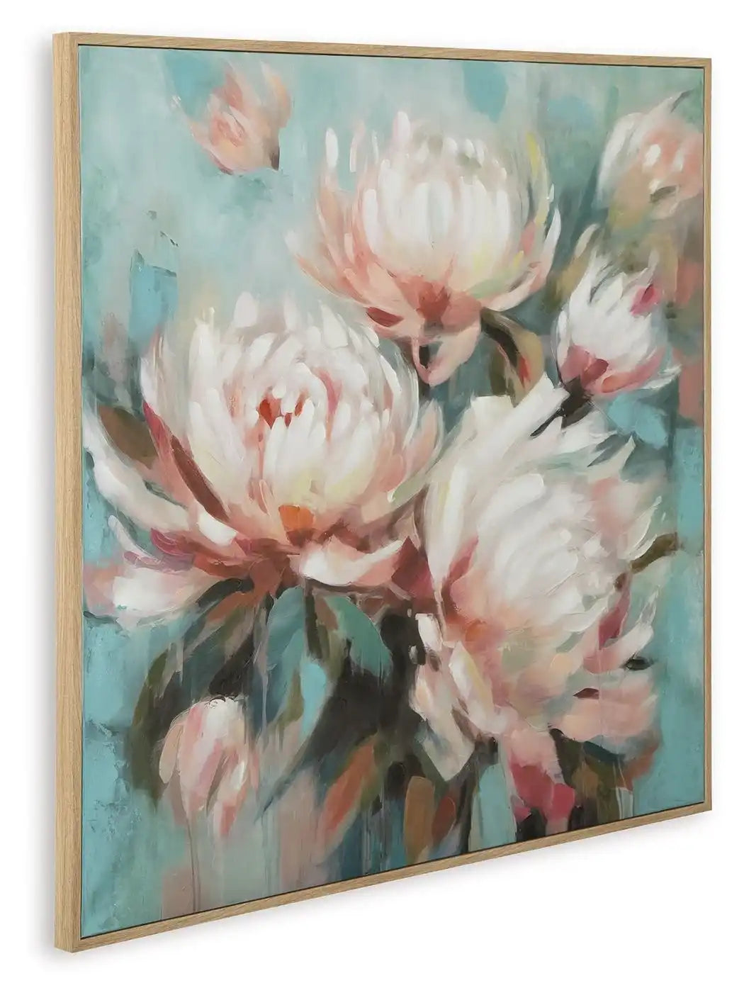 Parryville - Wall Art - Aqua / Pink - Best Buy Furniture