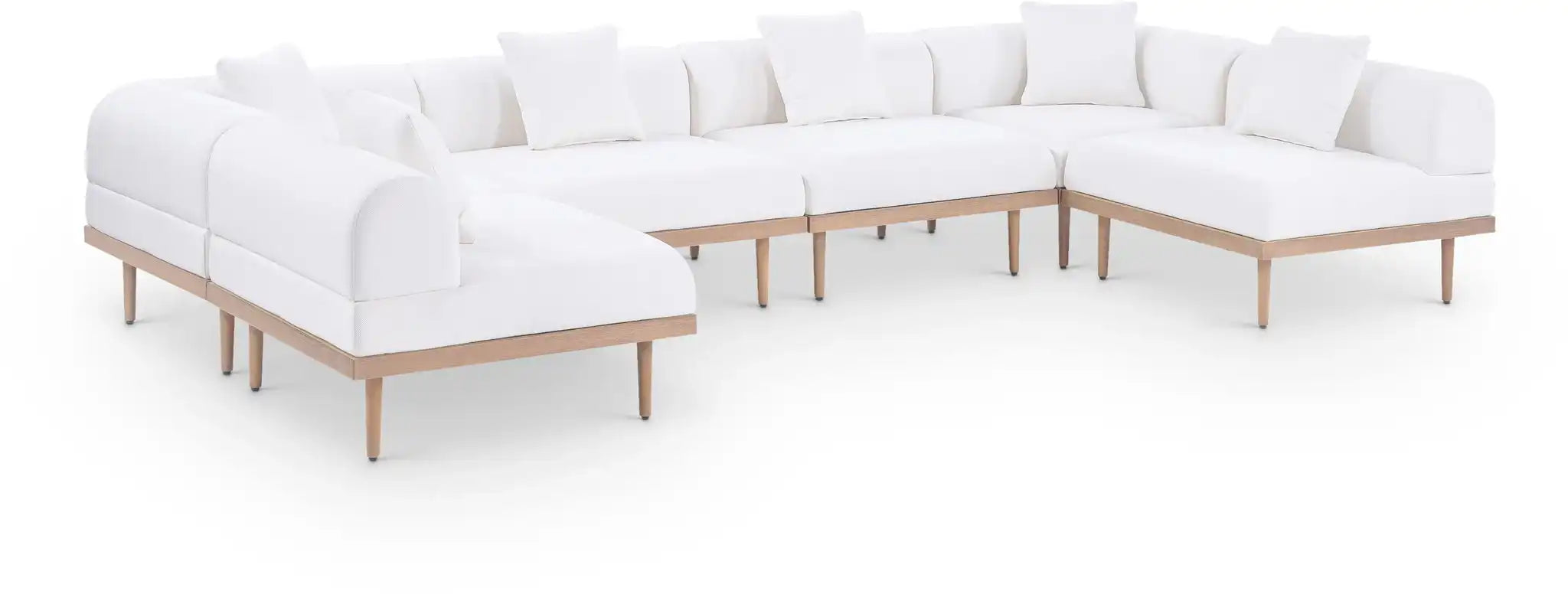 Laguna - 6 Piece 142" Outdoor Patio Modular Sectional - Best Buy Furniture