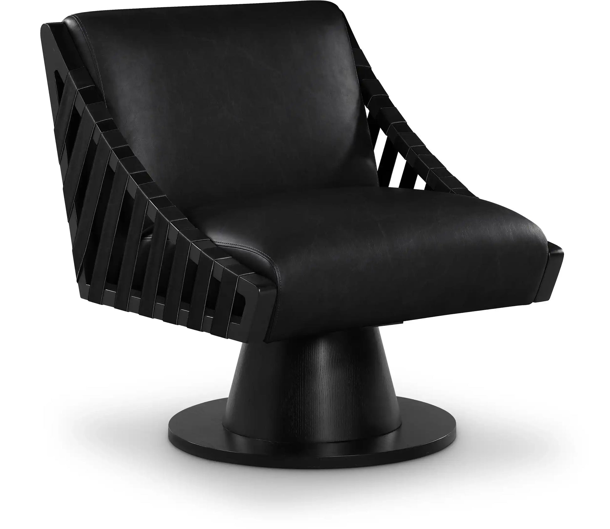 Millwin - Swivel Accent Chair With Black Base - Best Buy Furniture