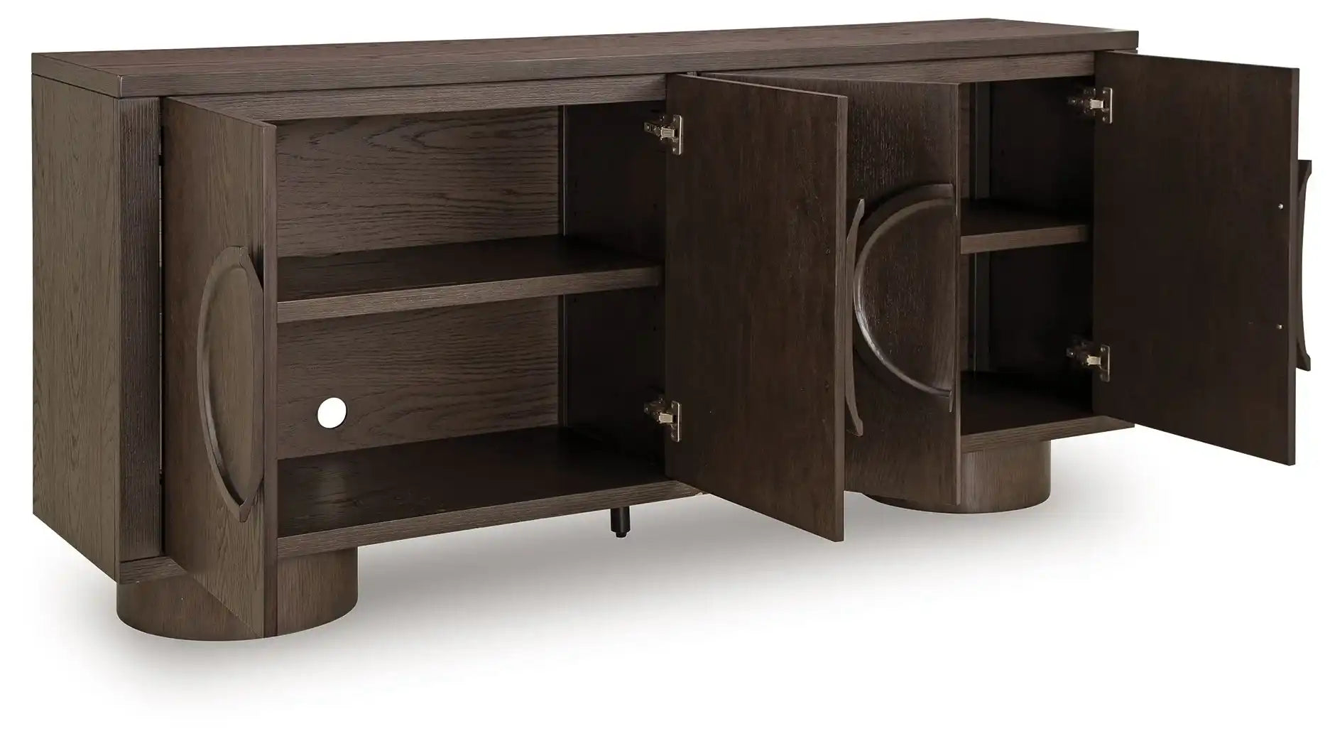 Veeda - Accent Cabinet - Dark Brown - Best Buy Furniture