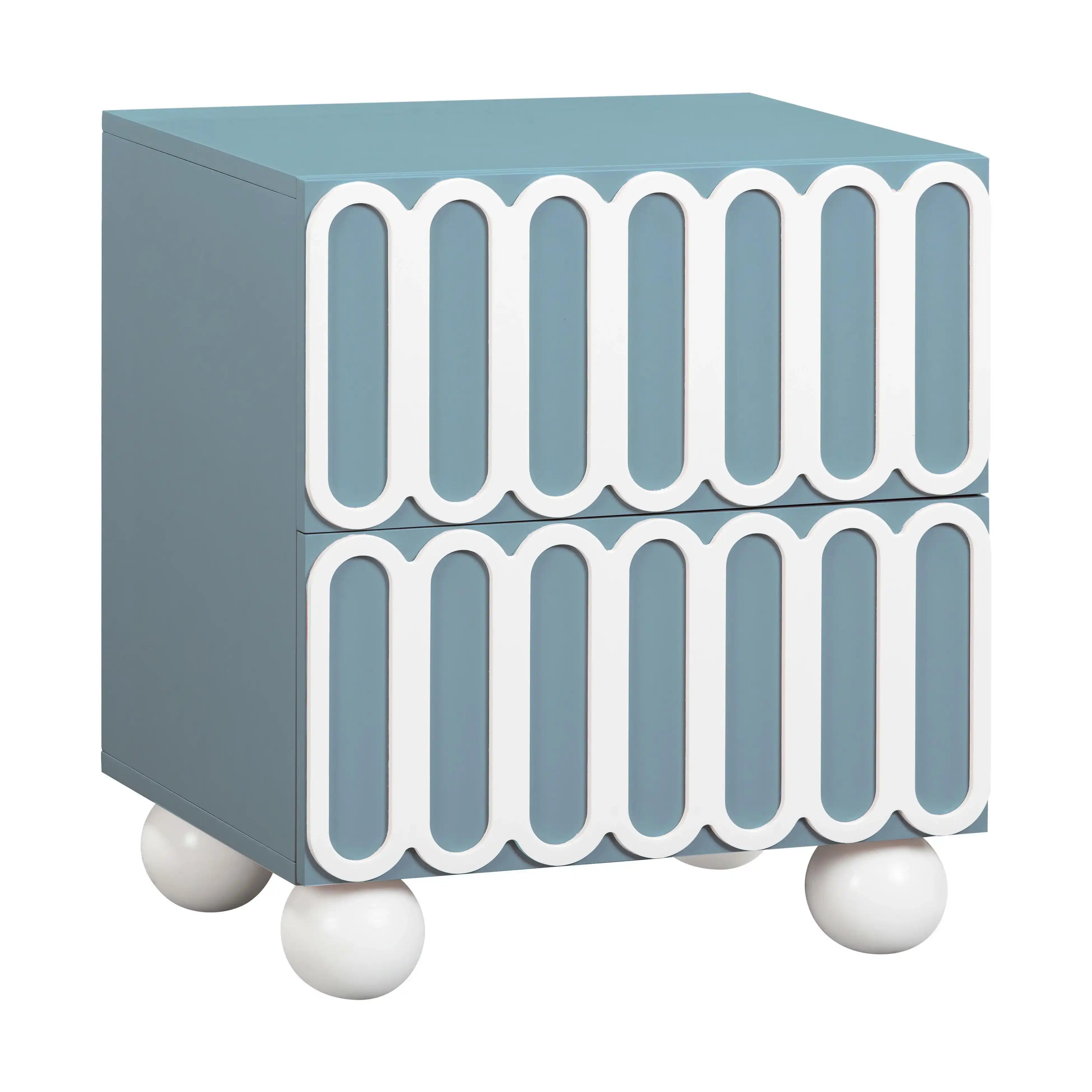 Tori - Motif Nightstand - Blue - Best Buy Furniture