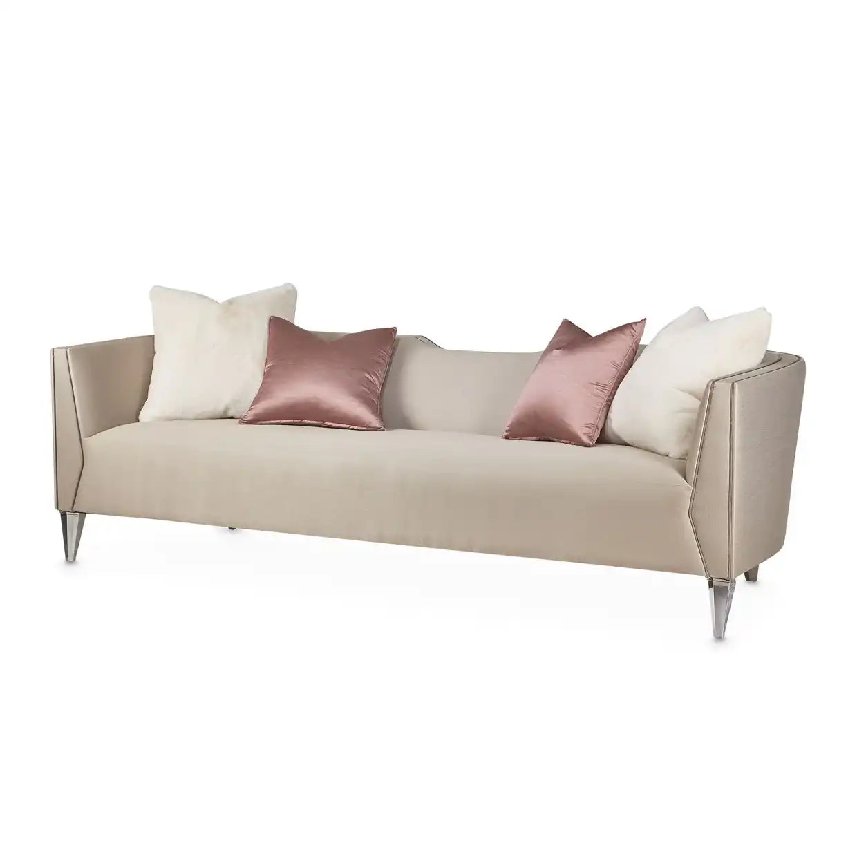 Linea - Sofa - Metallic/Silver Mist - Best Buy Furniture