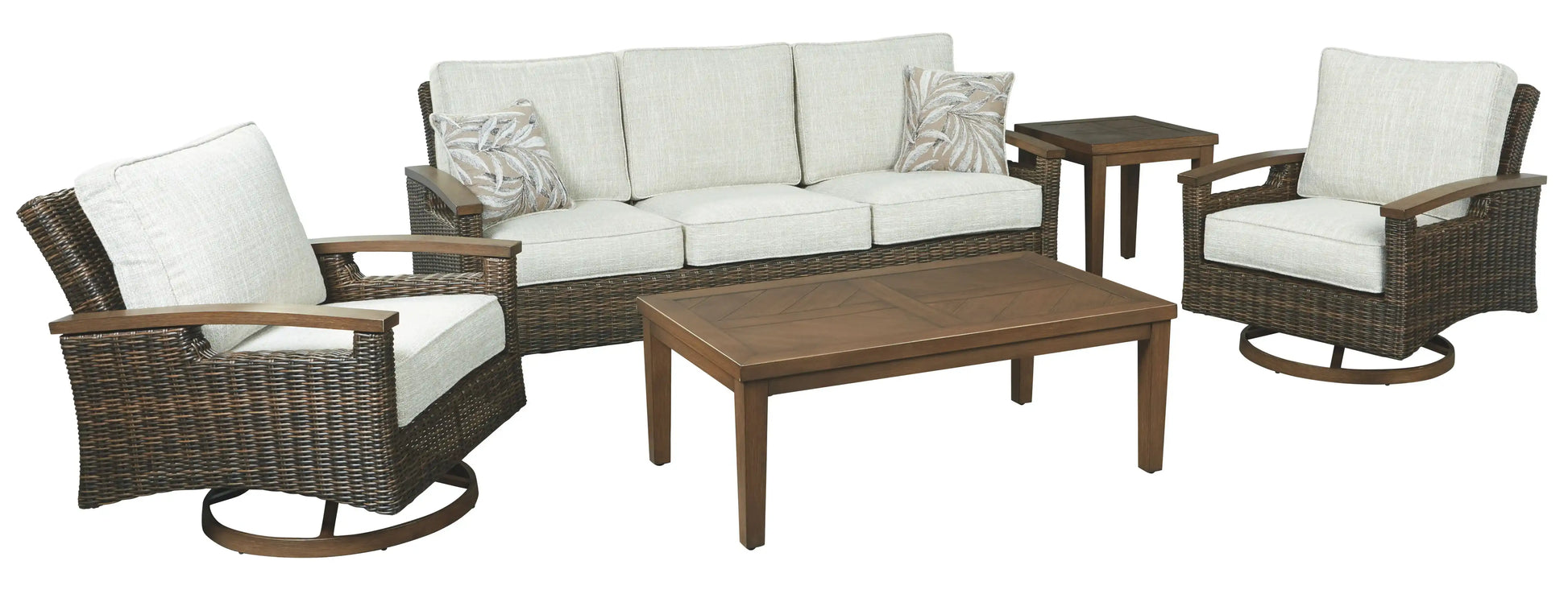 Paradise Trail - Sofa with Cushion - Medium Brown - Best Buy Furniture
