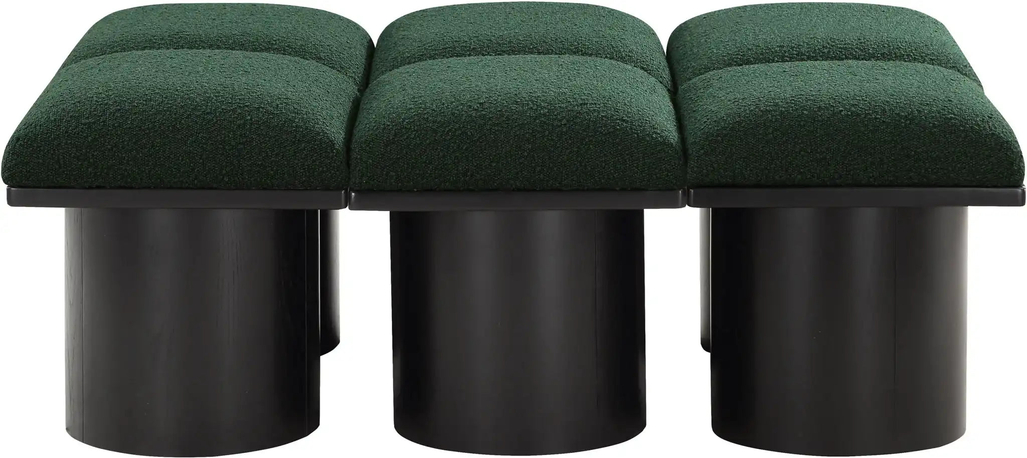 Pavilion - 6 Piece Modular Bench With Black Base