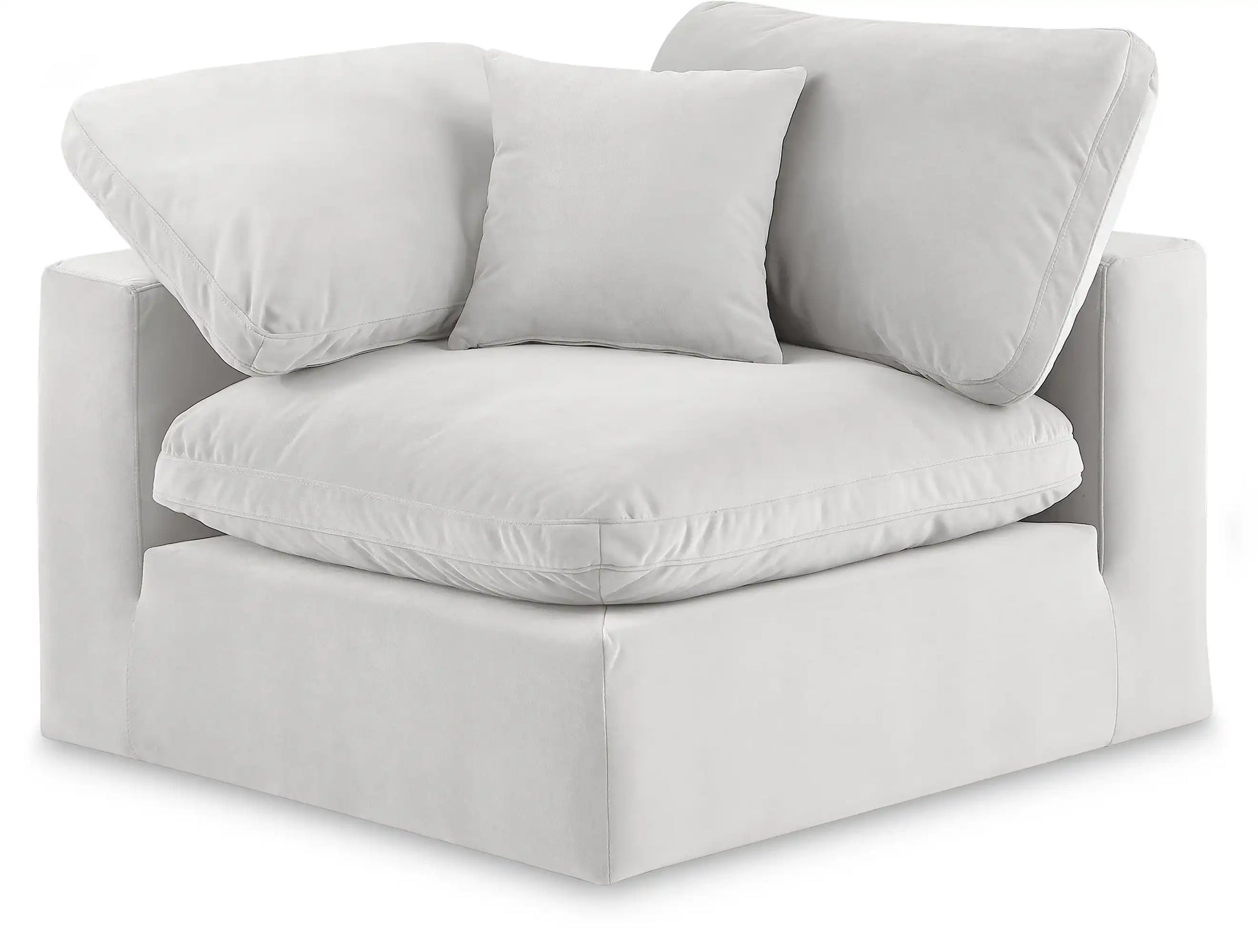 Comfy - Velvet Corner Chair - Best Buy Furniture