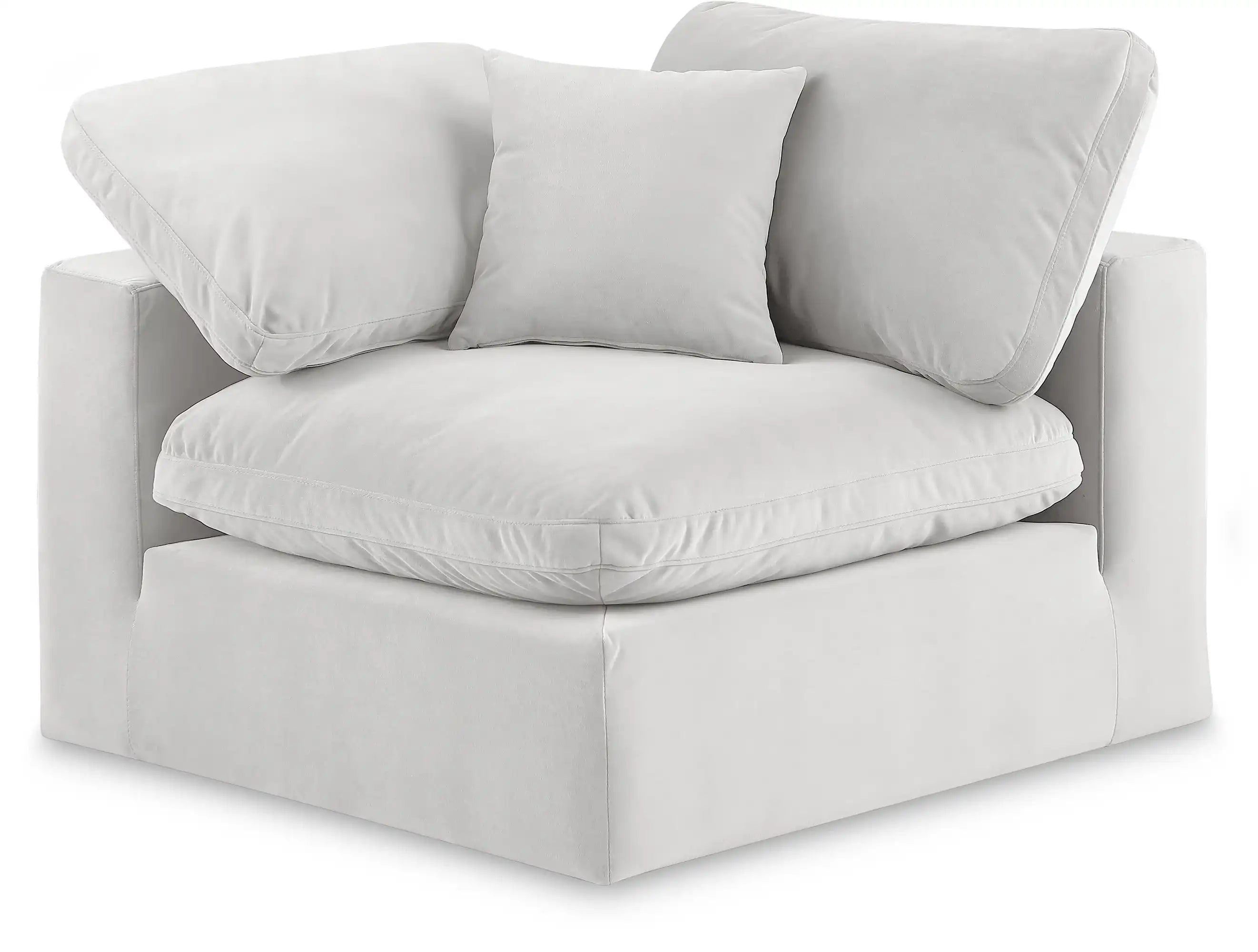 Comfy - Velvet Corner Chair - Best Buy Furniture