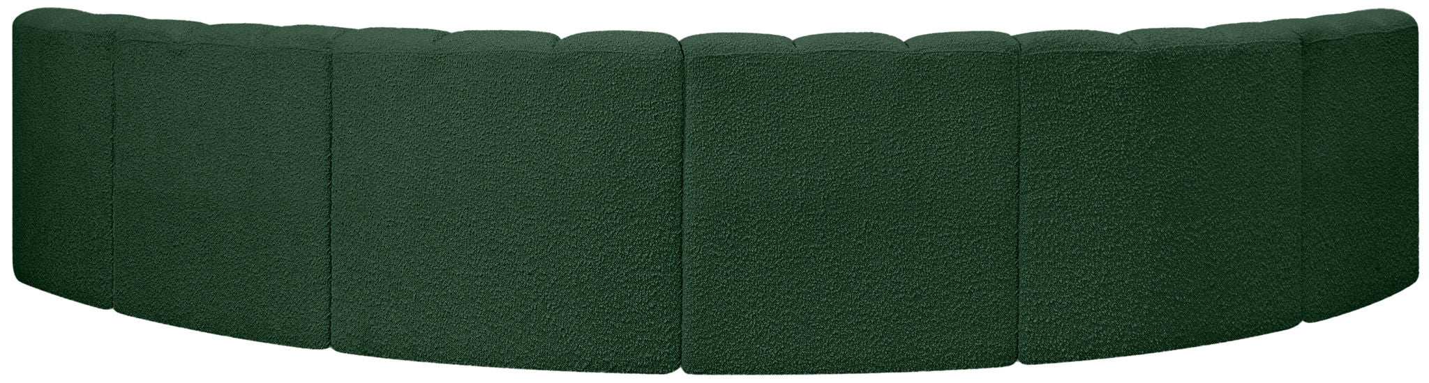 Arc - Boucle Fabric 6 Piece U-Shaped Modular Sofa