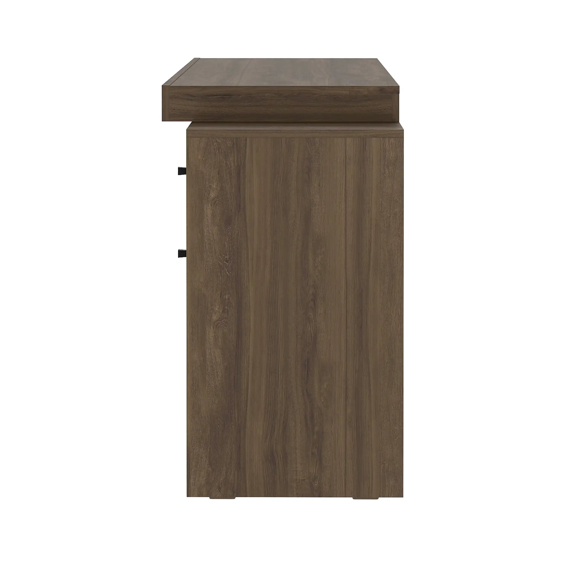 Techni Mobili Expandable Home Office Desk, Walnut - Best Buy Furniture