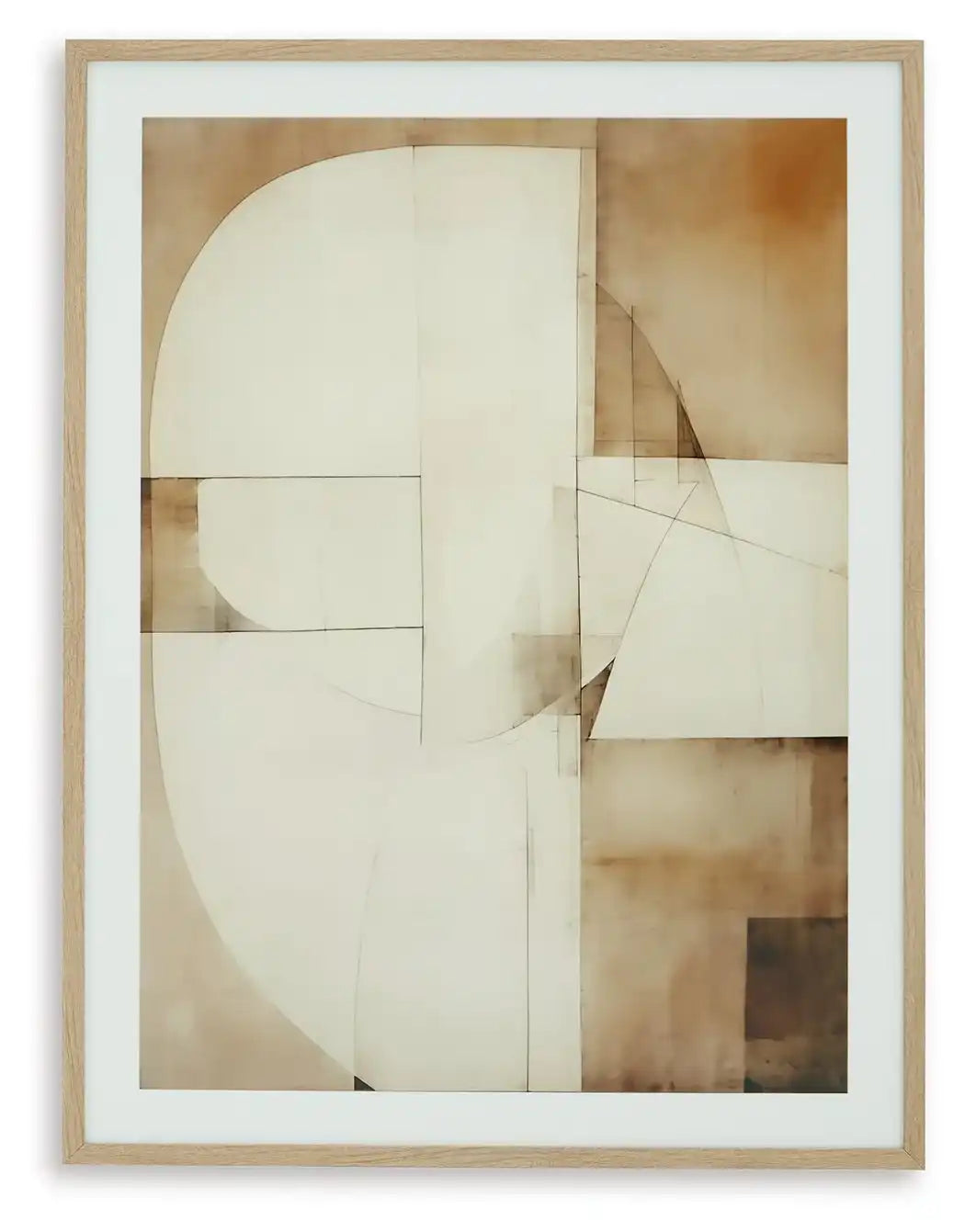 Corlain - Wall Art - Brown / Tan / White - Best Buy Furniture