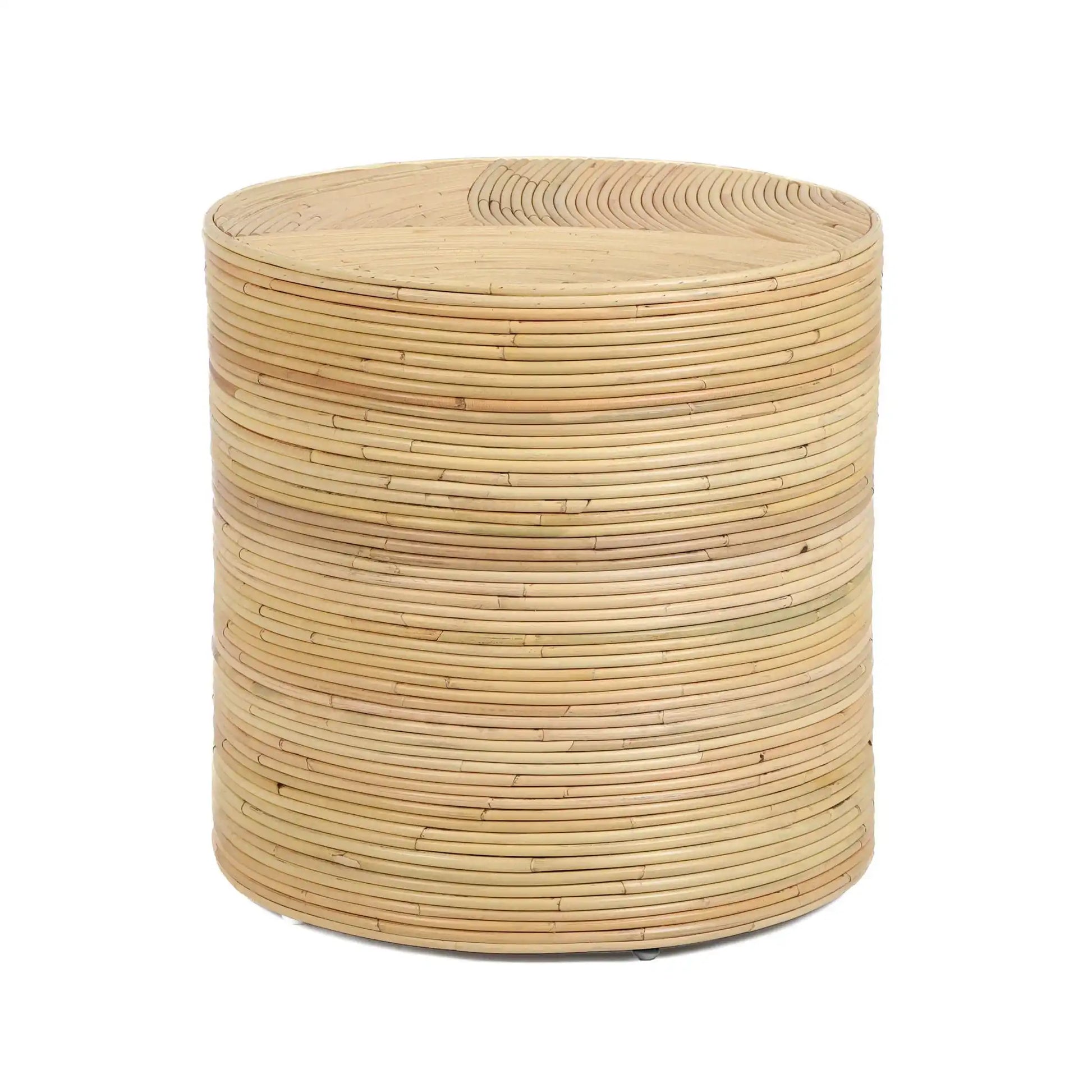 Matea - Rattan Arch Side Table - Natural - Best Buy Furniture