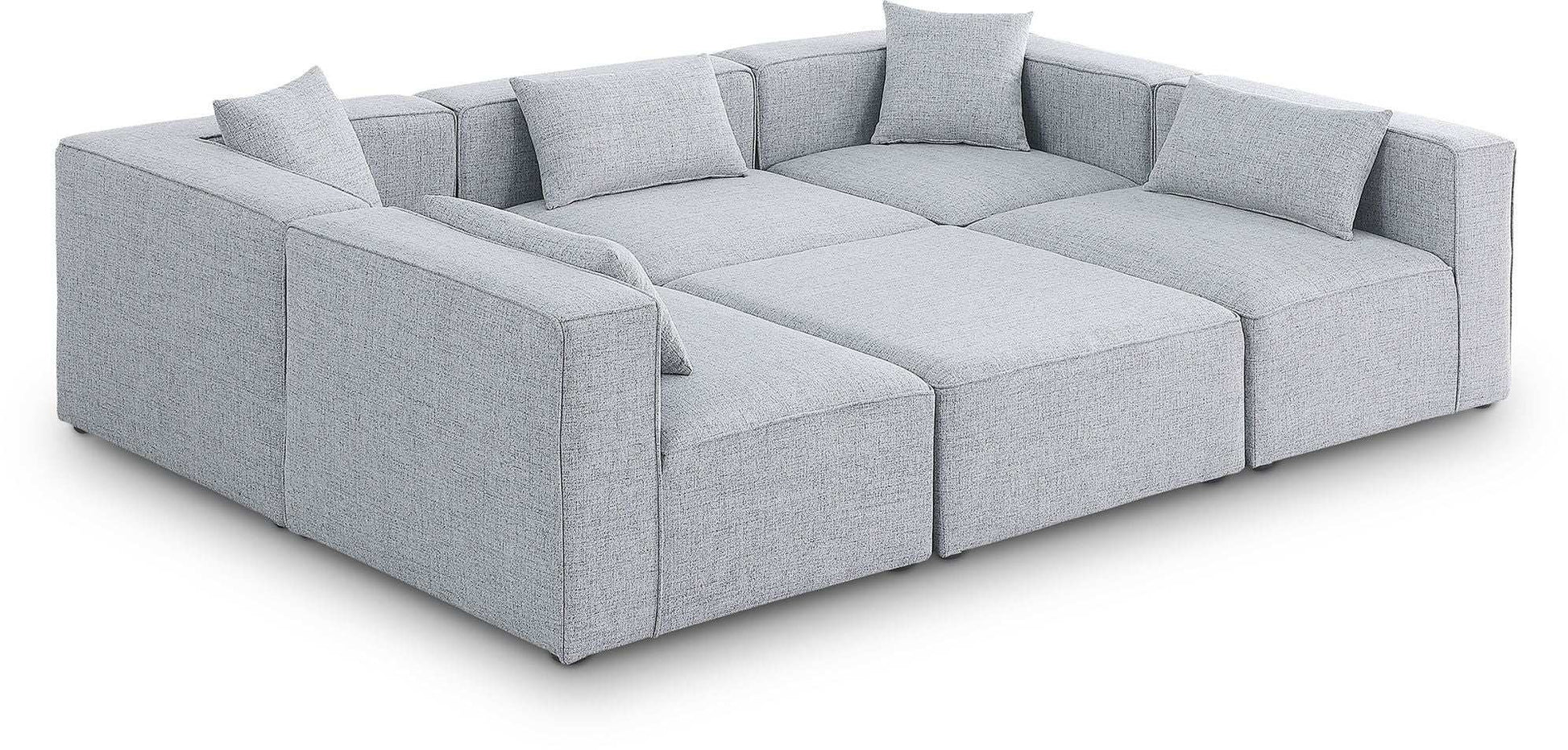 Cube - Linen 6 Piece Modular Sectional - Best Buy Furniture