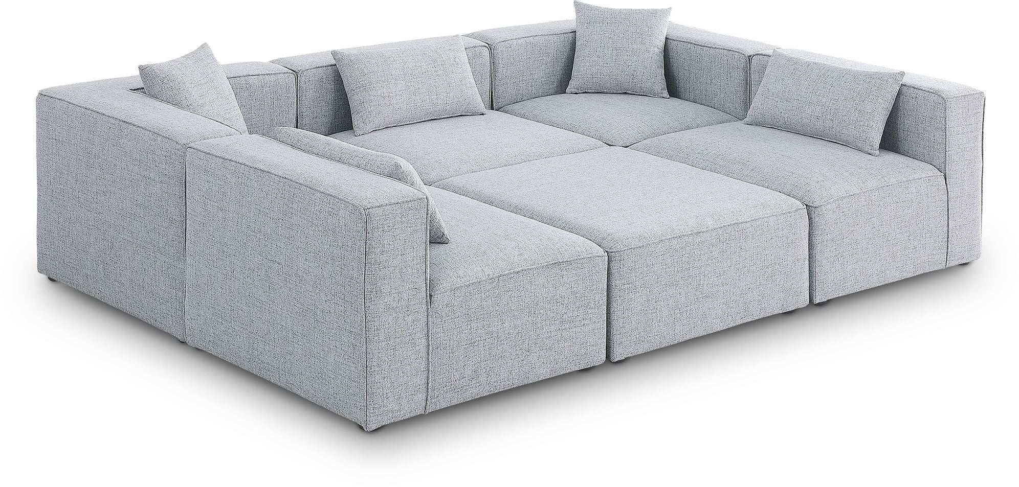 Cube - Linen 6 Piece Modular Sectional - Best Buy Furniture