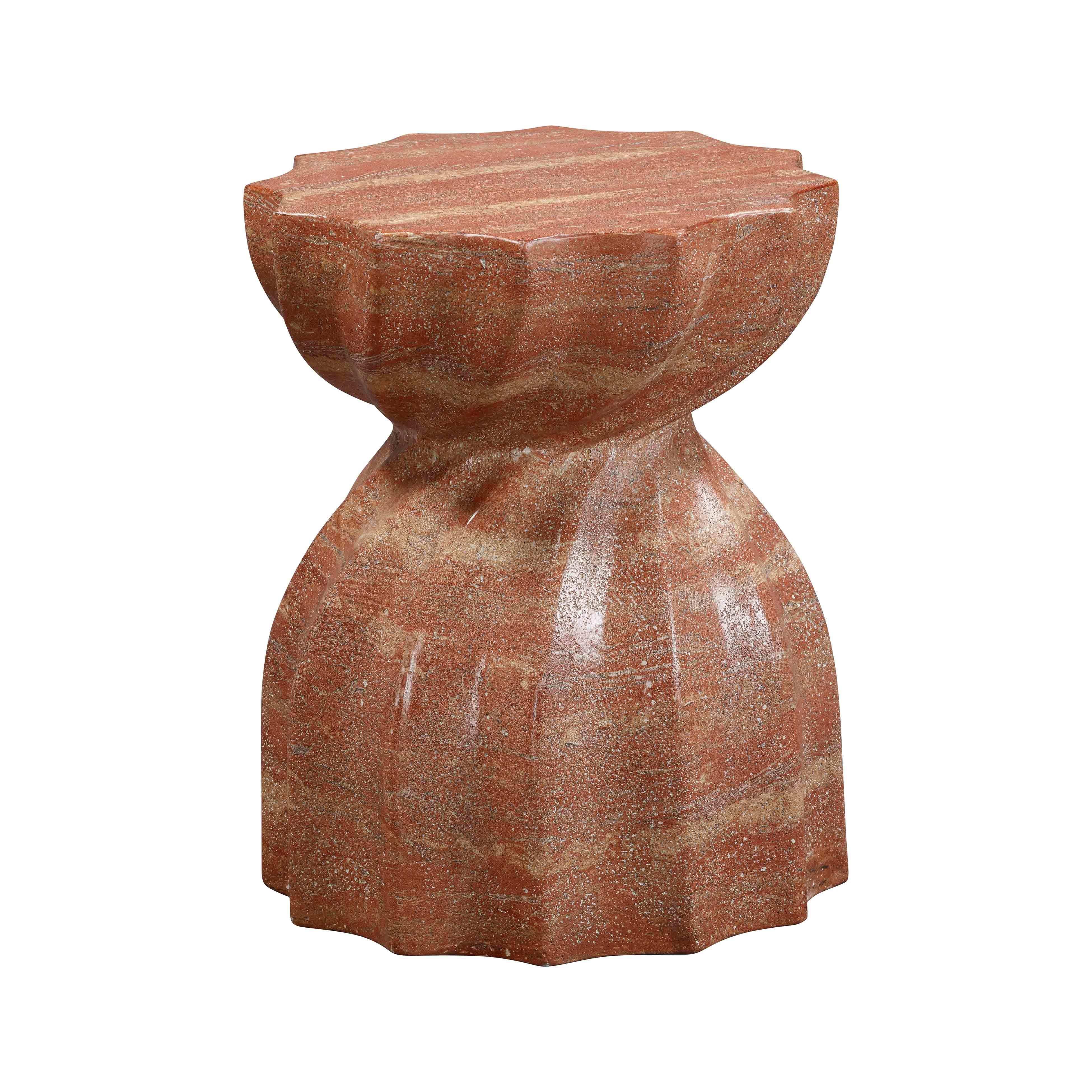 Turin - Faux Marble Indoor / Outdoor Concrete Stool - Best Buy Furniture
