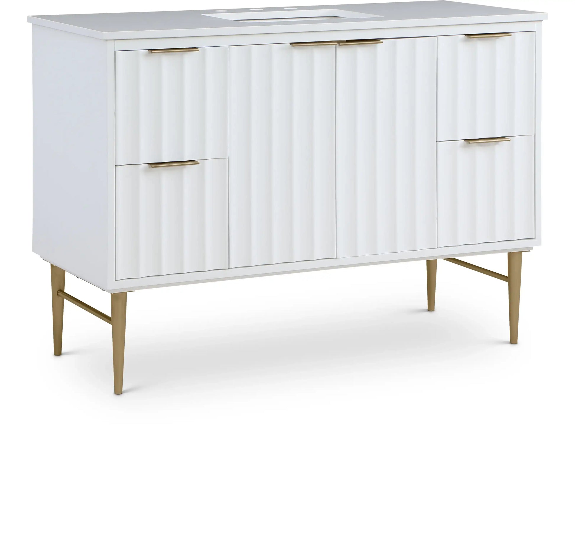 Modernist - Bathroom Vanity With Gold Legs - Best Buy Furniture