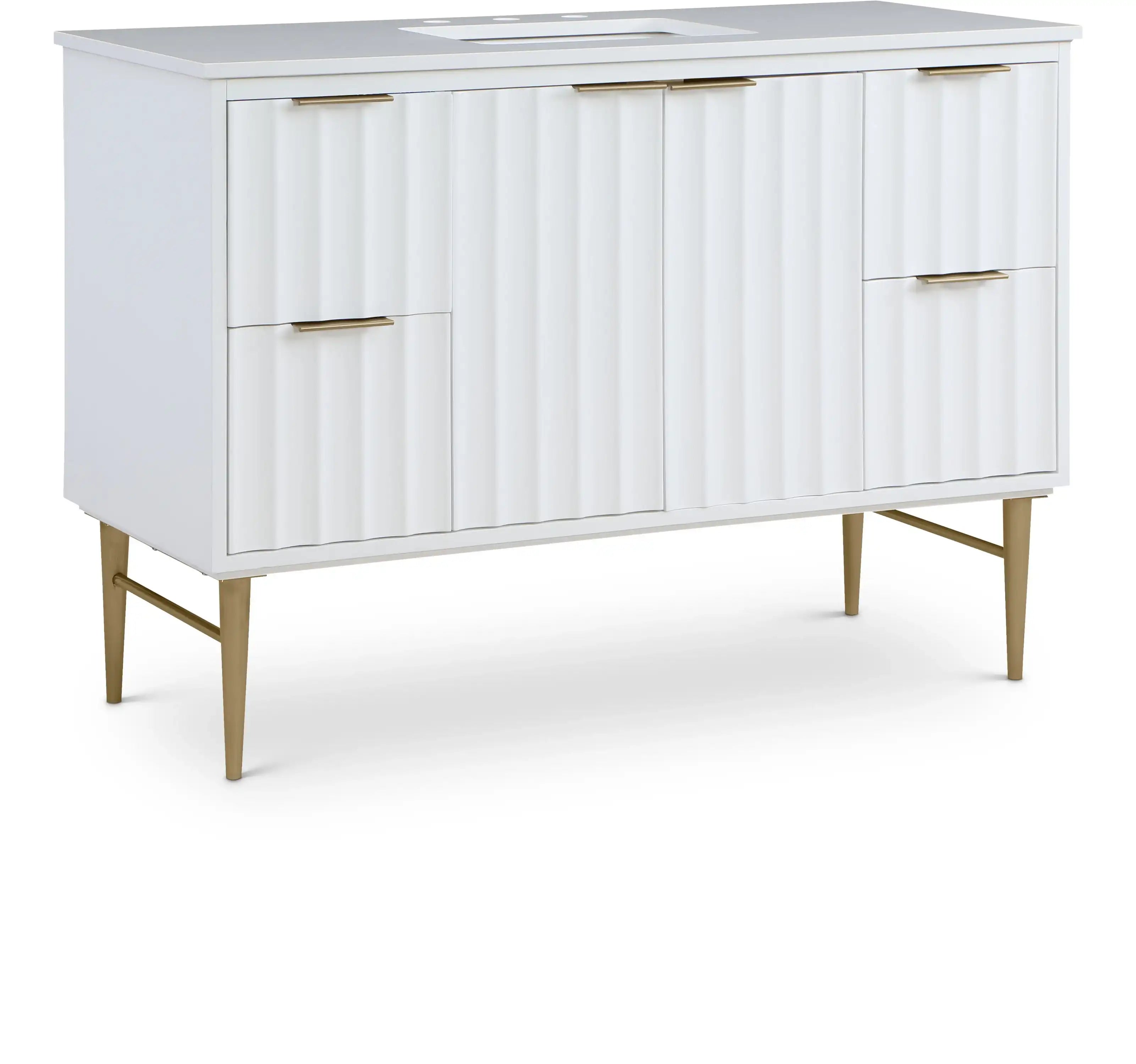 Modernist - Bathroom Vanity With Gold Legs - Best Buy Furniture