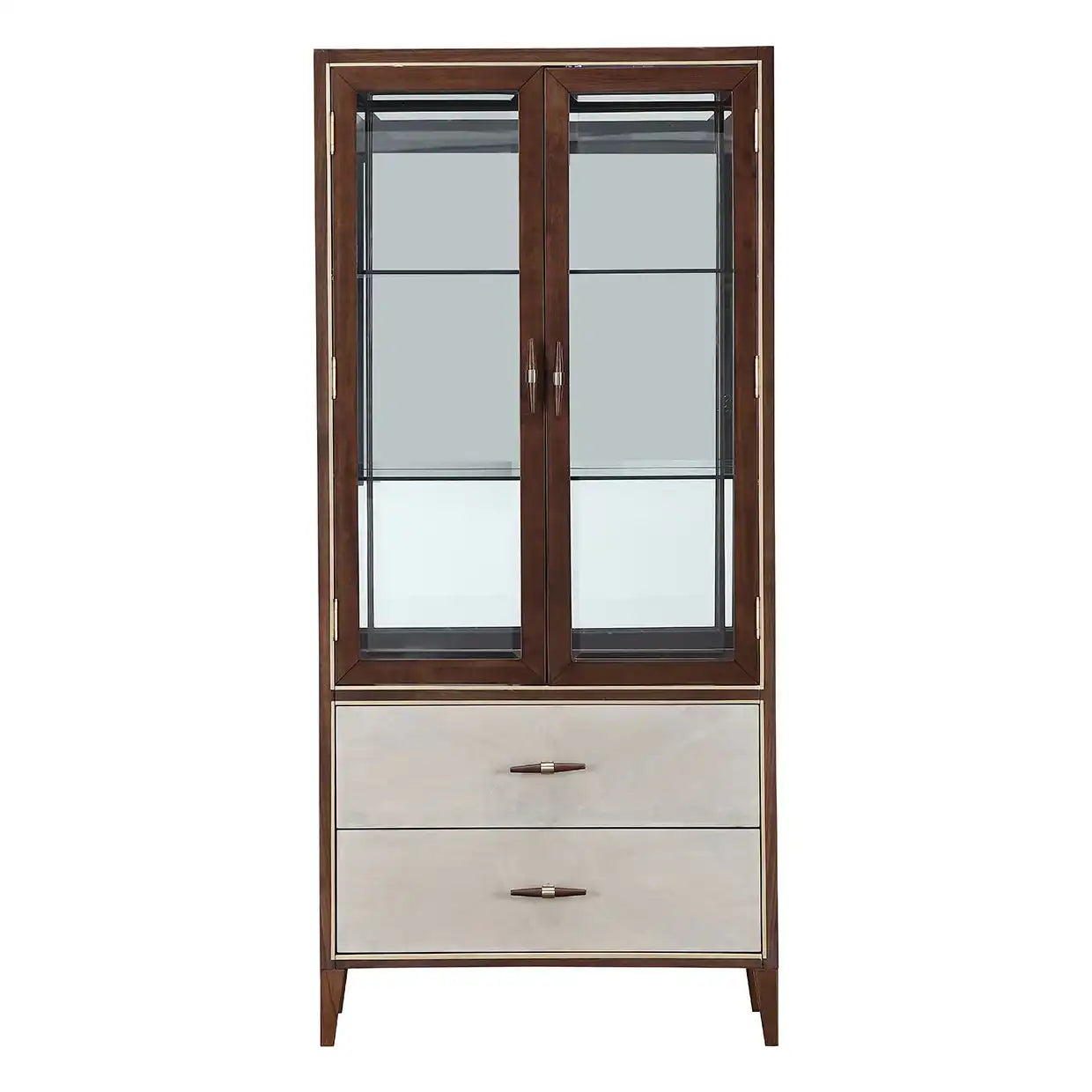 Houston - Display Cabinet - Walnut - Best Buy Furniture