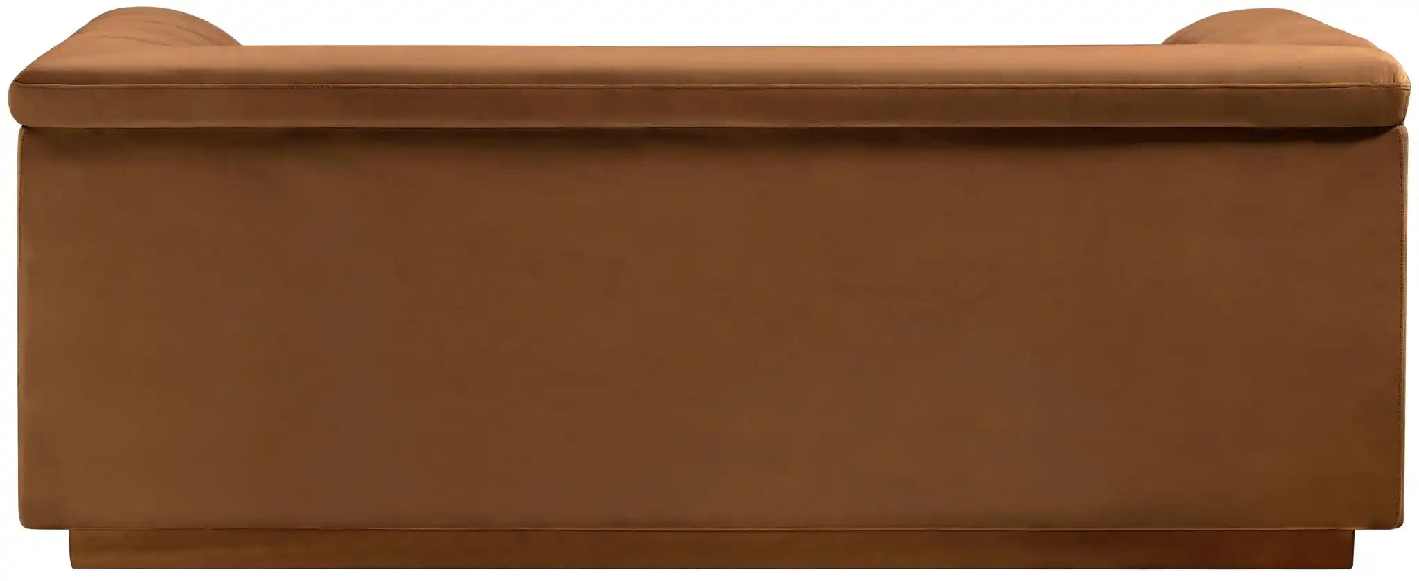 Cascade - Velvet Loveseat - Saddle