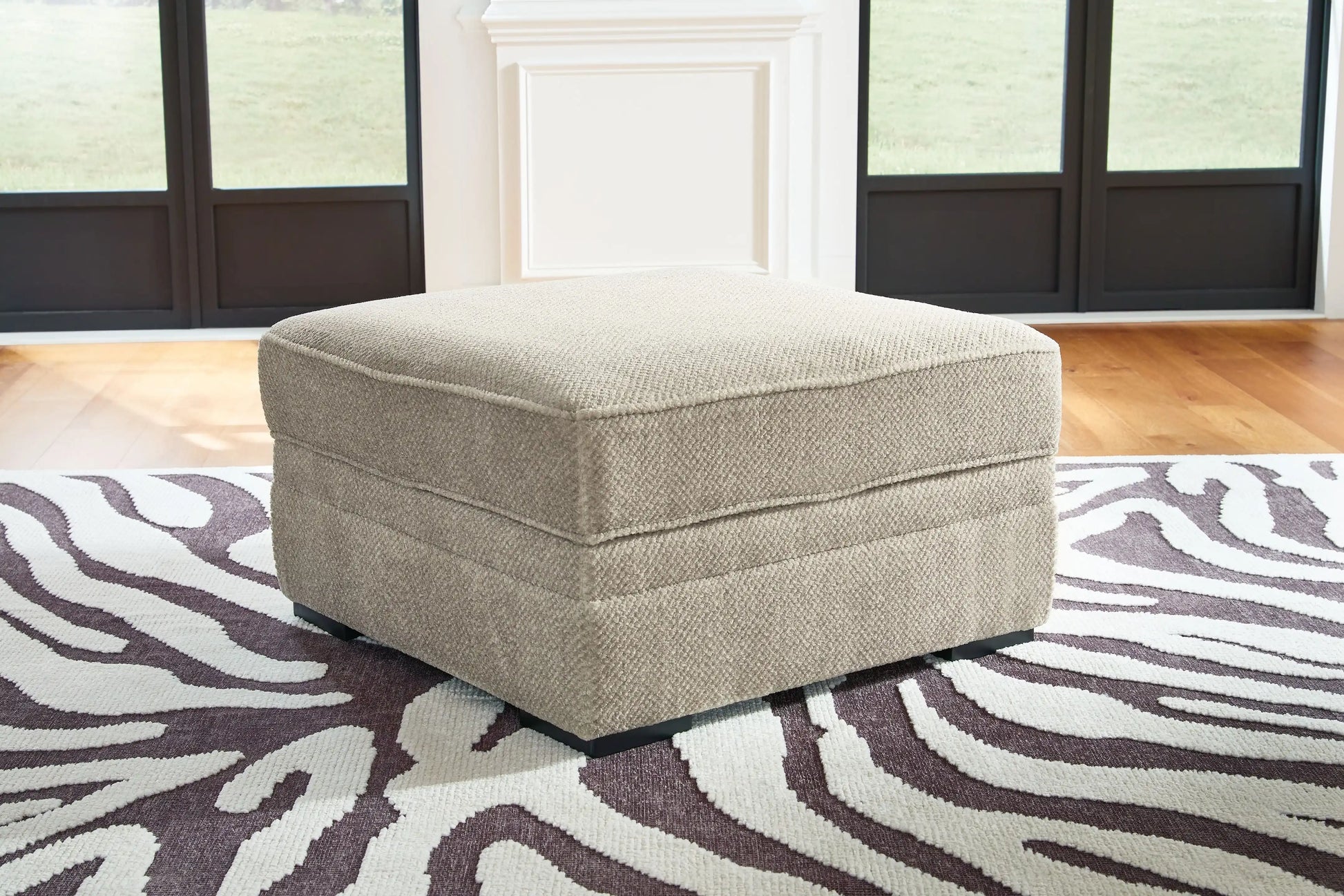 Calnita - Ottoman With Storage - Sisal - Best Buy Furniture