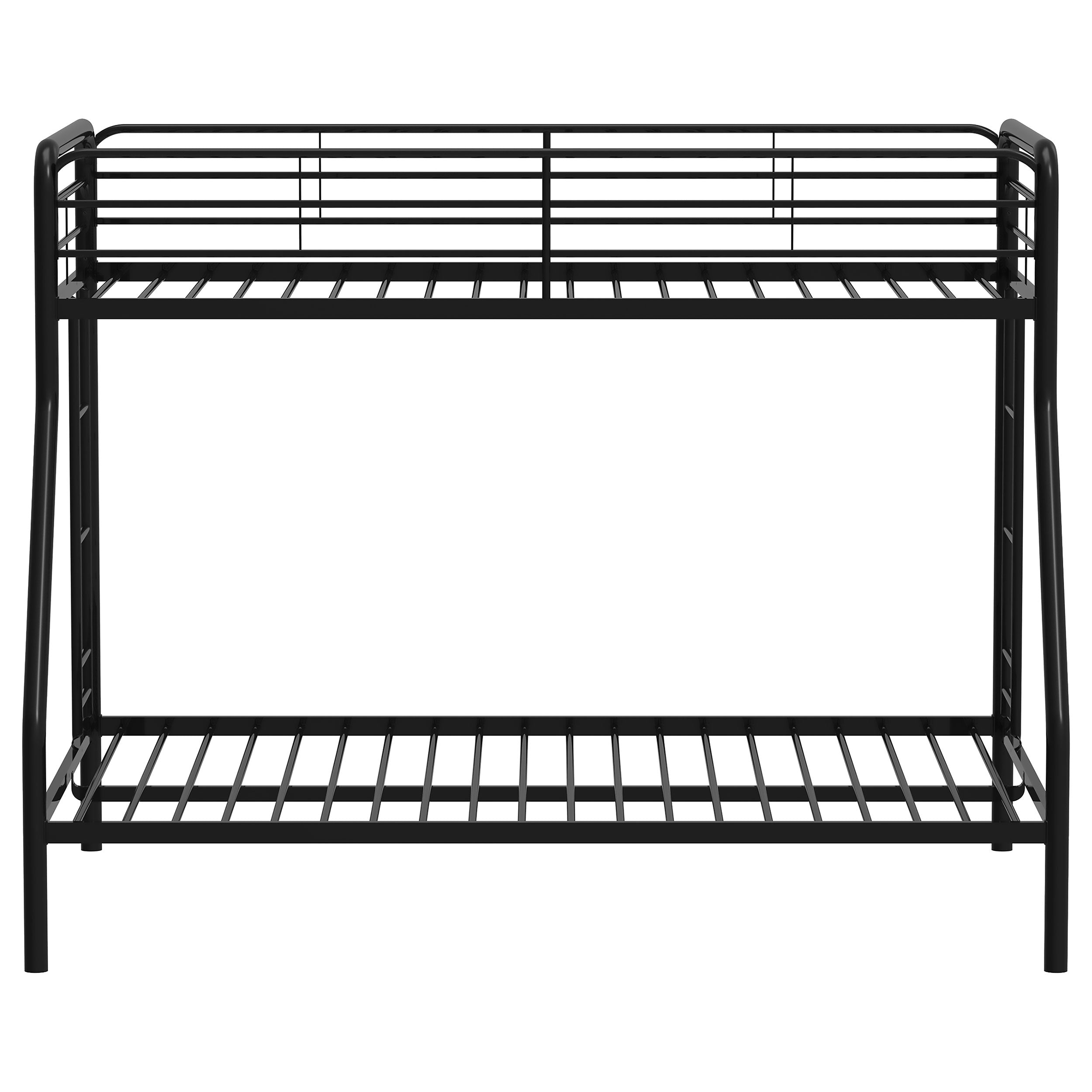 Carson Metal Twin Over Full Bunk Bed Glossy Black-