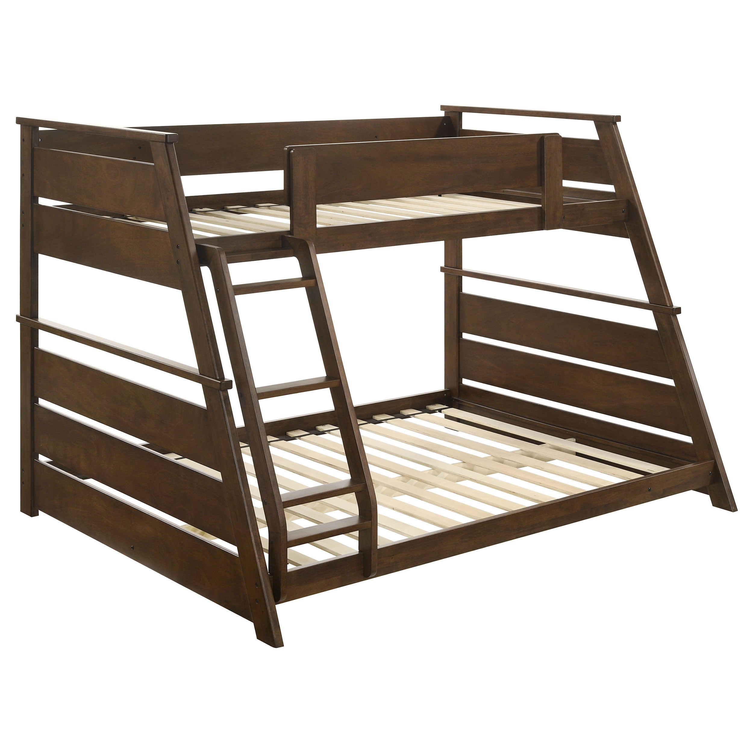 Holden Wood Veneer Twin Over Full Bunk Bed Walnut-