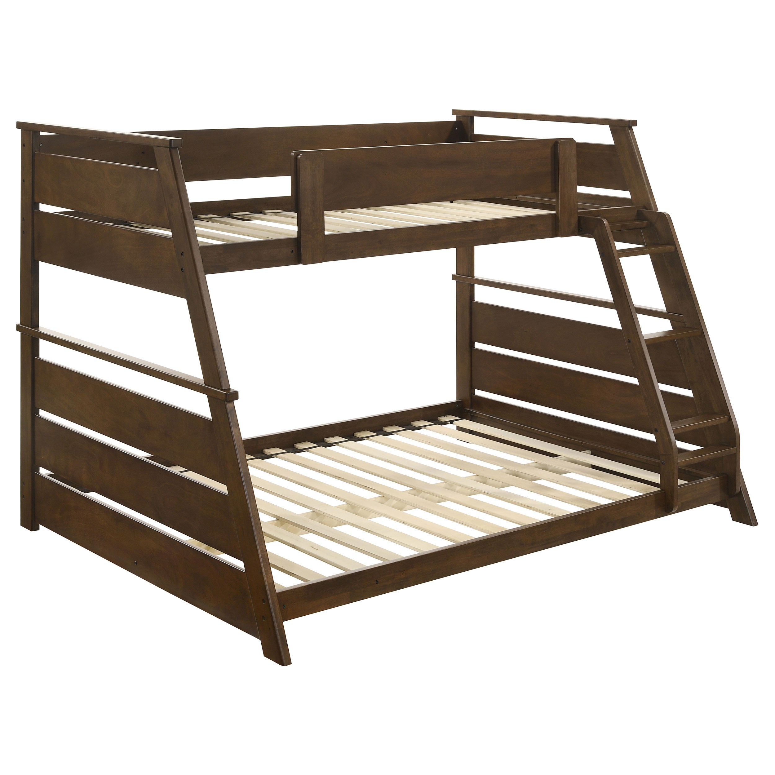 Holden Wood Veneer Twin Over Full Bunk Bed Walnut-