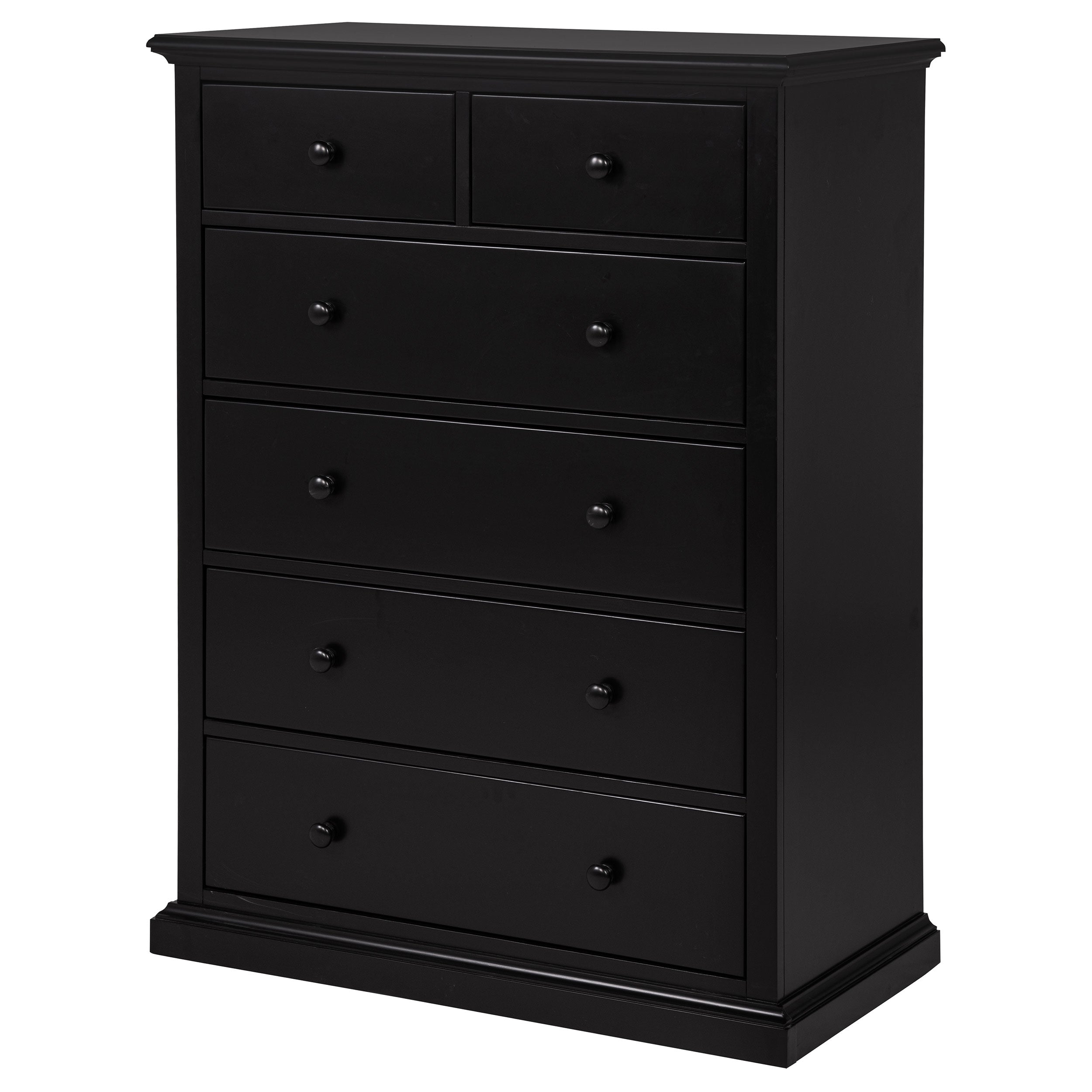 Sumerlin 6-drawer Bedroom Chest of Drawers Black-