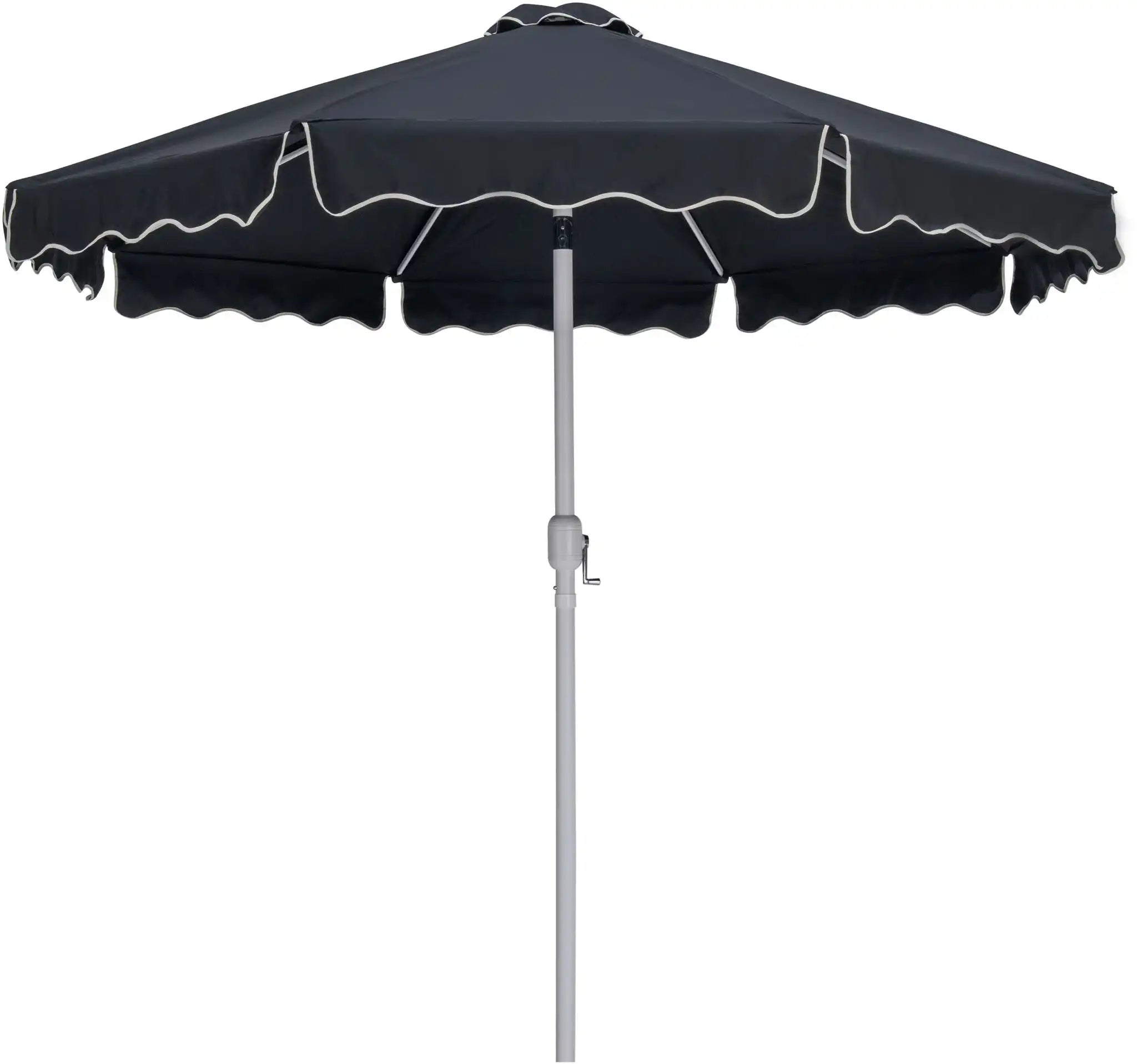 Amalfi - Patio Umbrella - Light Brown Base / White Pole