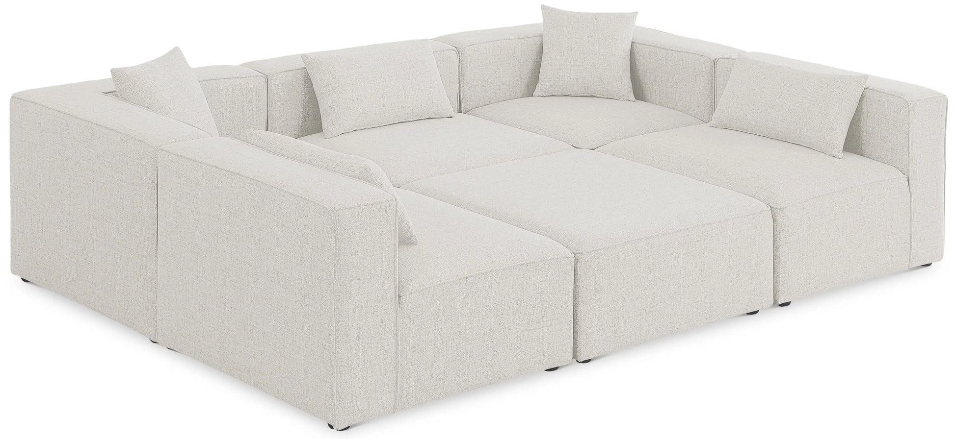Cube - Linen 6 Piece Modular Sectional - Best Buy Furniture