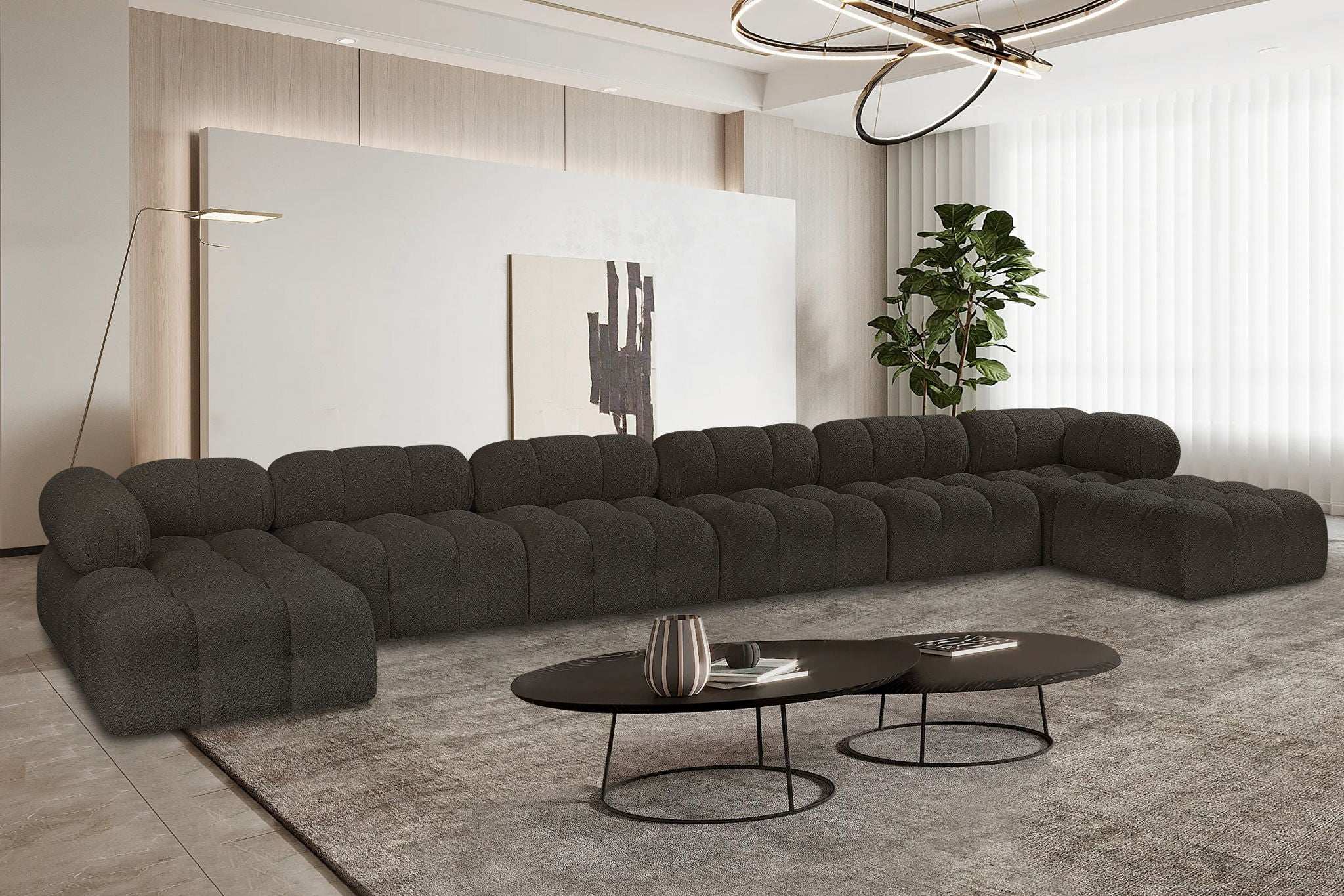 Ames - 8 Piece Fabric Modular Sectional