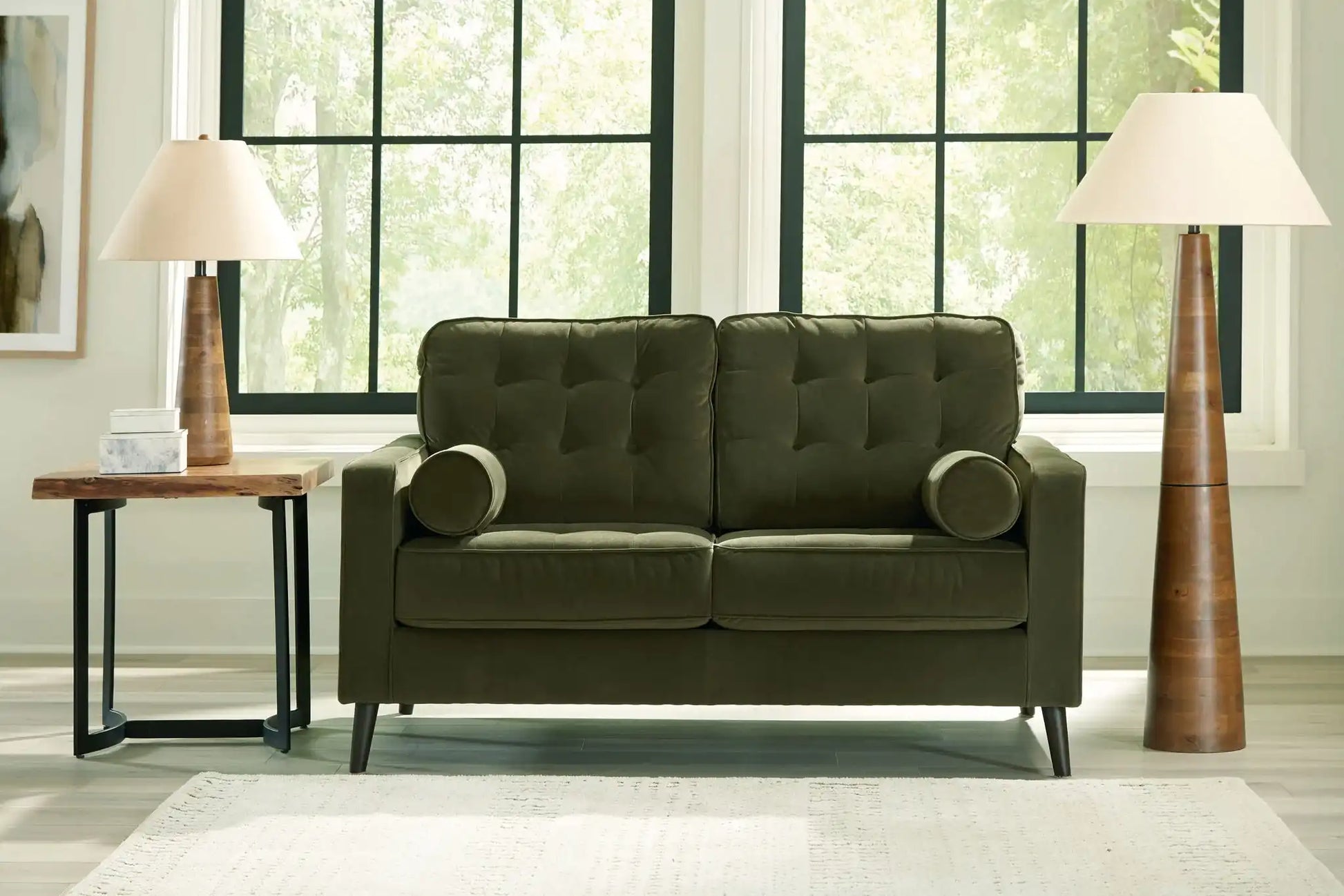 Reveon Lakes - Loveseat - Olive - Best Buy Furniture