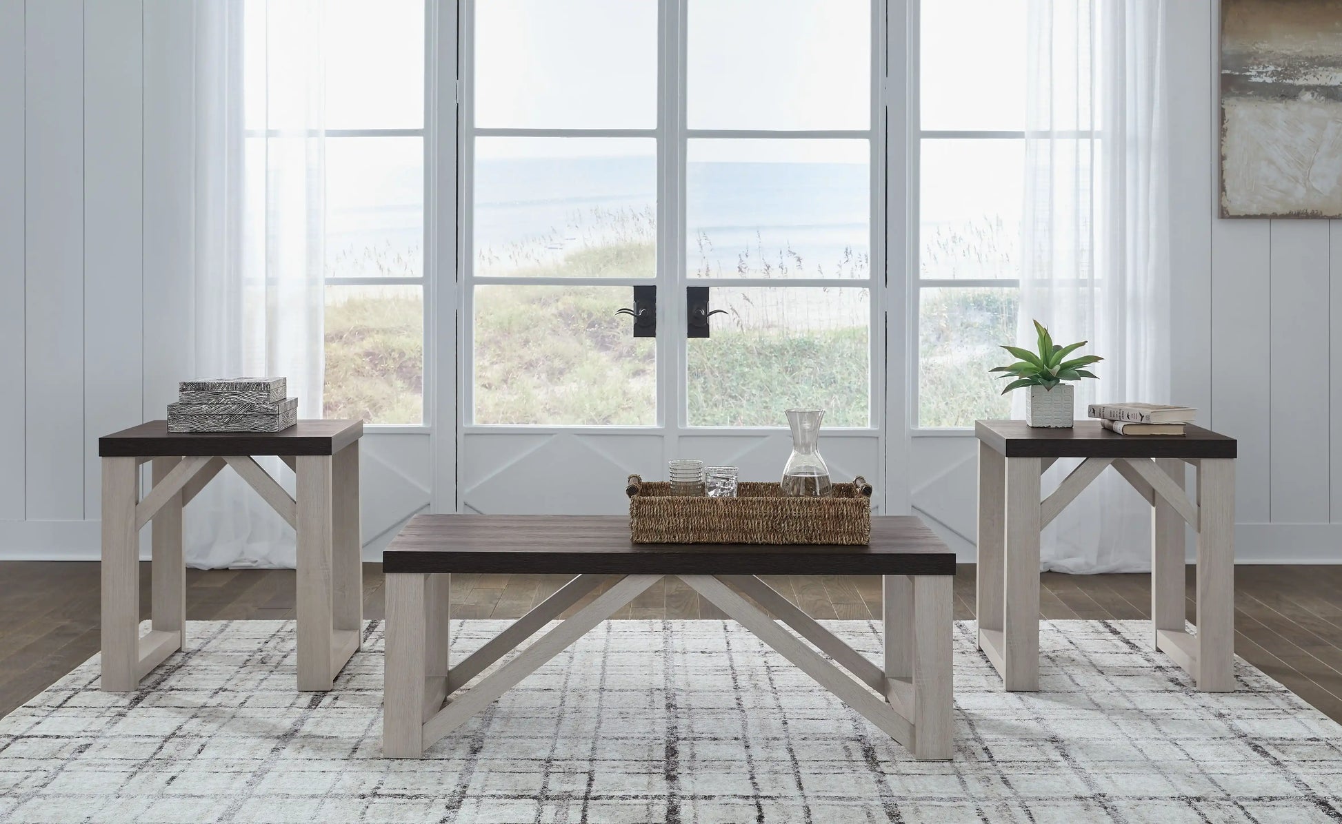 Dorrinson - Occasional Table Set (Set of 3) - Antique White - Best Buy Furniture