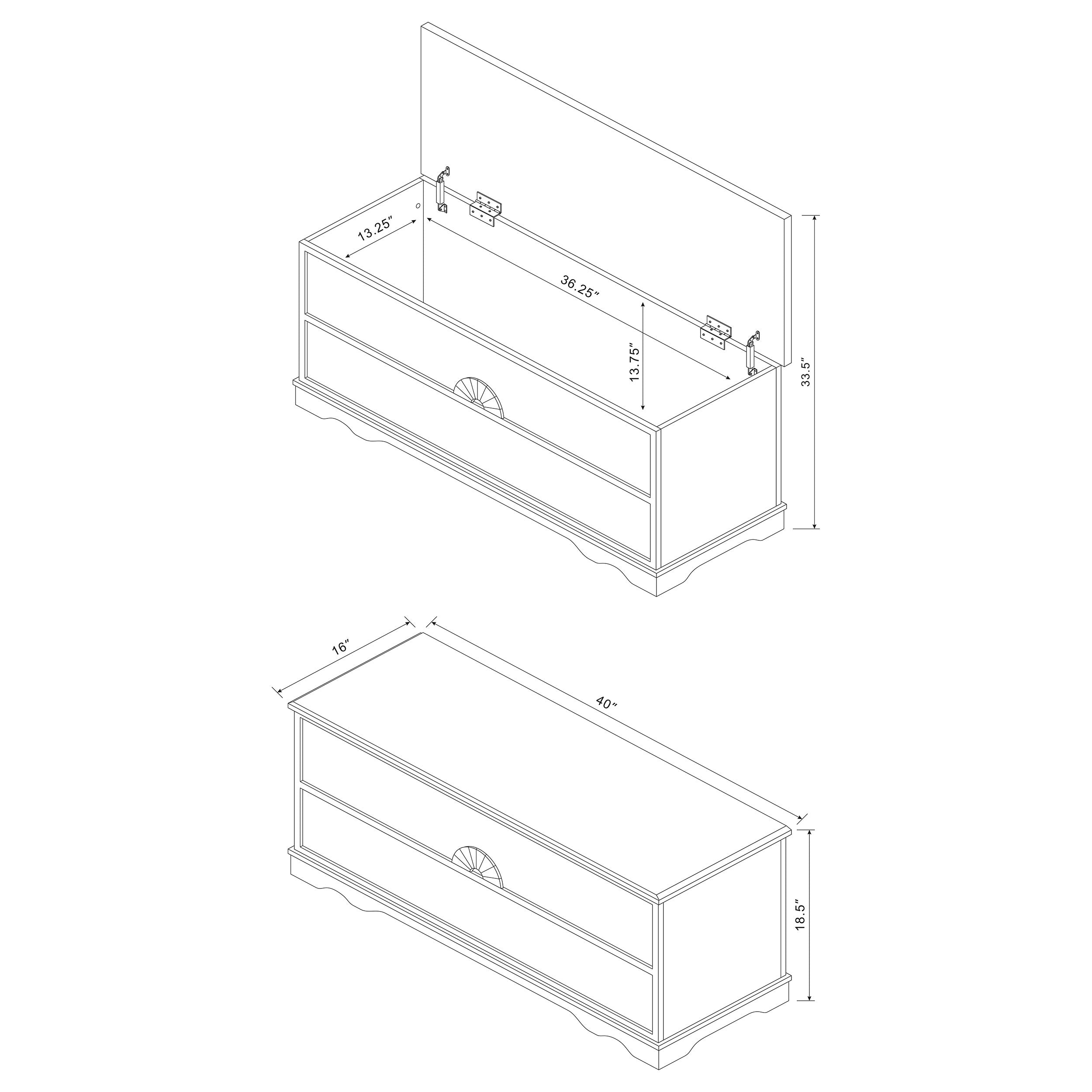 Paula Cedar Chest Warm Brown-CoasterEssence