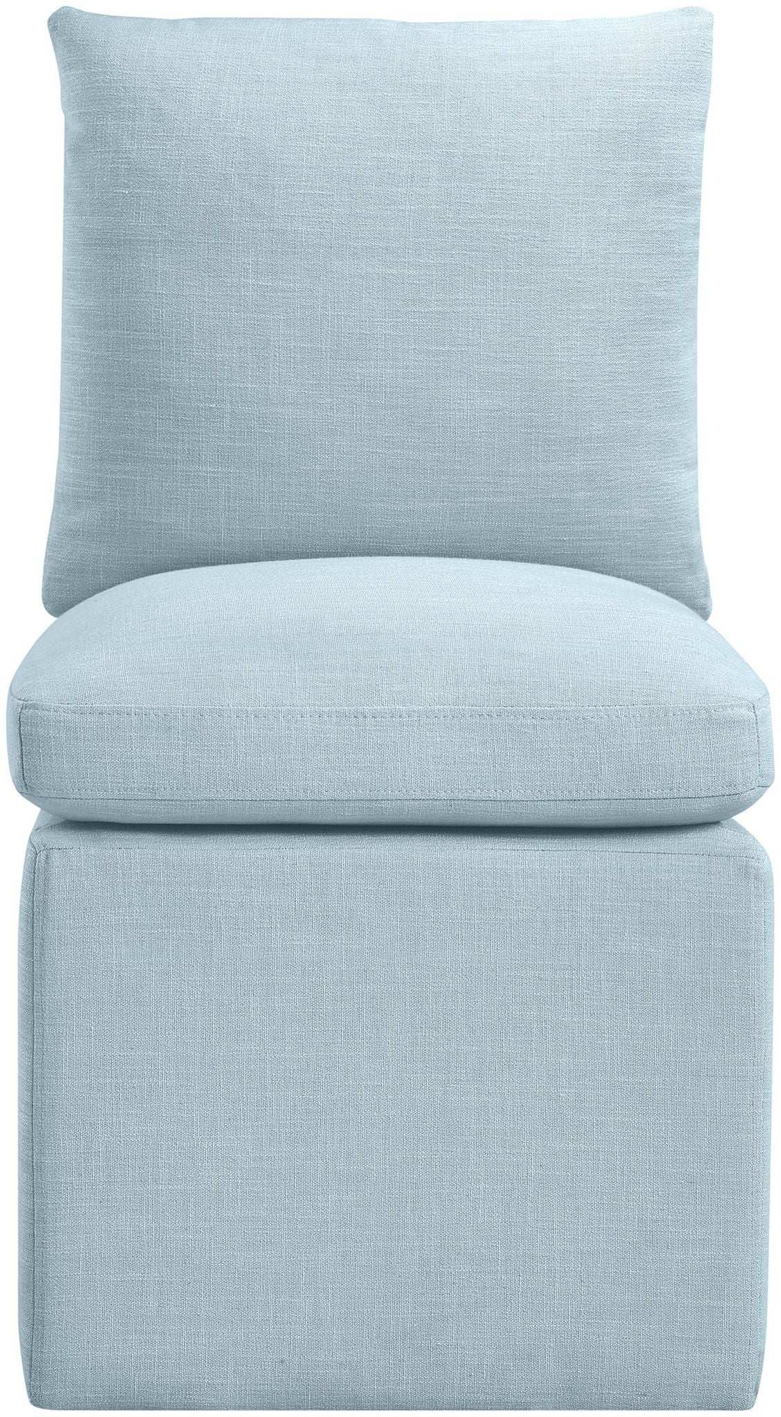 Nelori - Linen Textured Performance Fabric Upholstered Dining Chair (Set of 2)