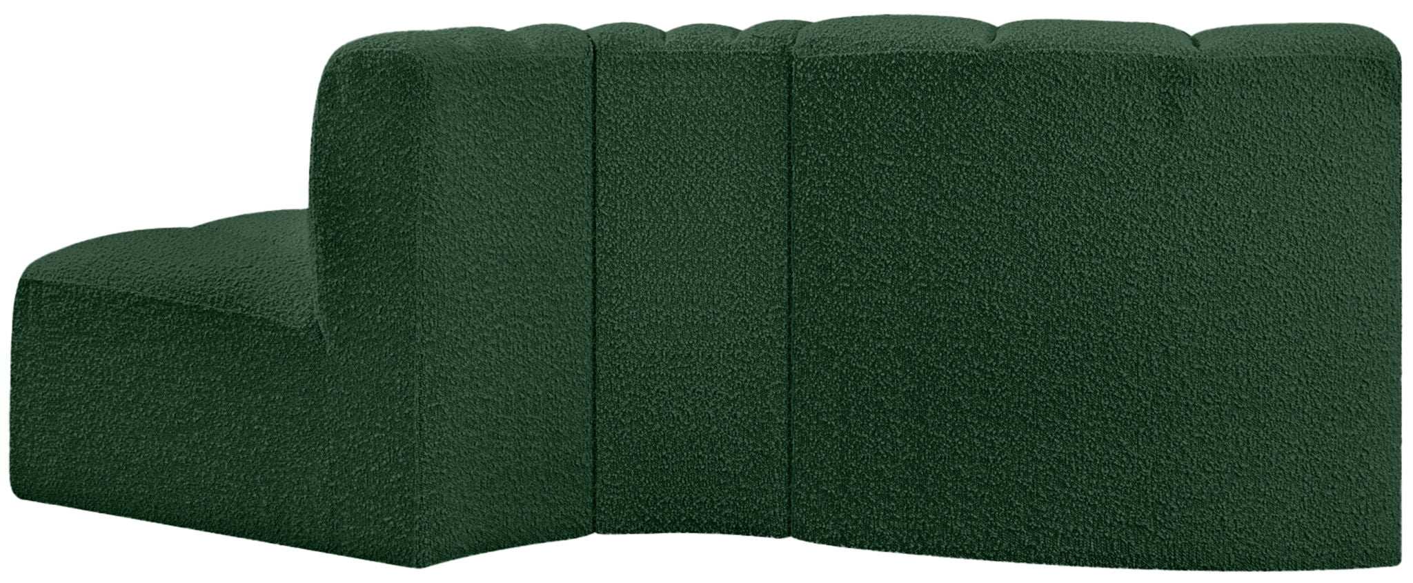 Arc - Boucle Fabric 3 Piece Modular Sofa