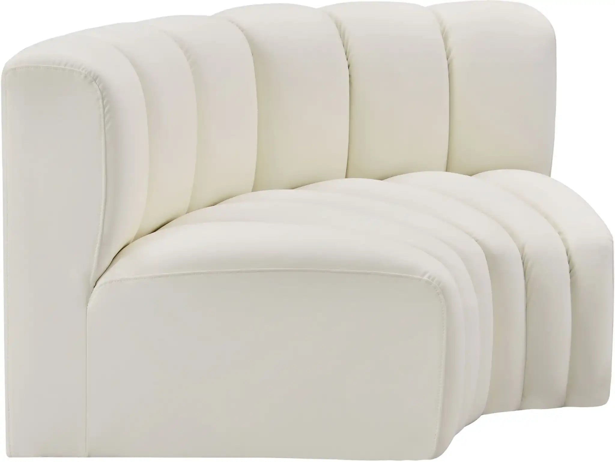 Arc - Faux Leather 2 Piece Modular Sofa