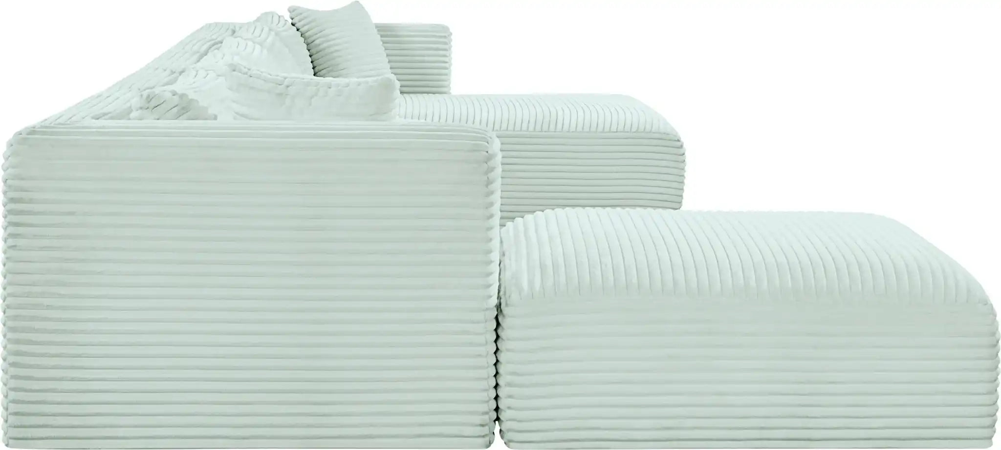 Shaggy - 6 Piece Modular Sectional With Chaise And Ottoman
