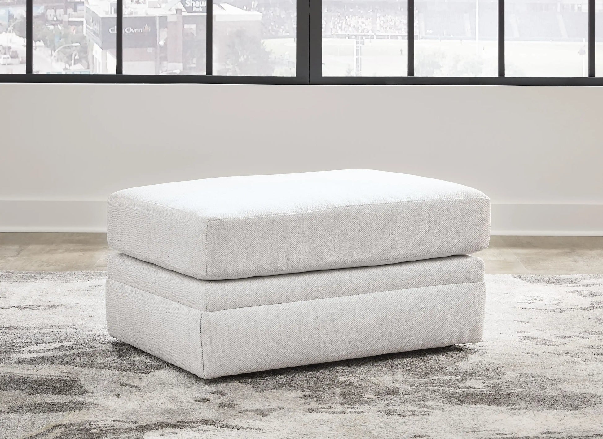 Maitelynn - Ottoman - Chalk - Best Buy Furniture