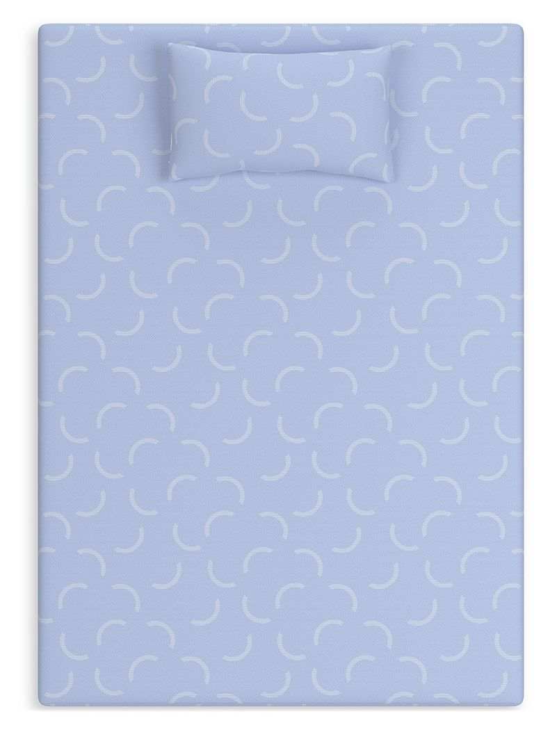 Ikidz Ocean - Mattress Twin size And Pillow Set of 2 - Blue - Best Buy Furniture