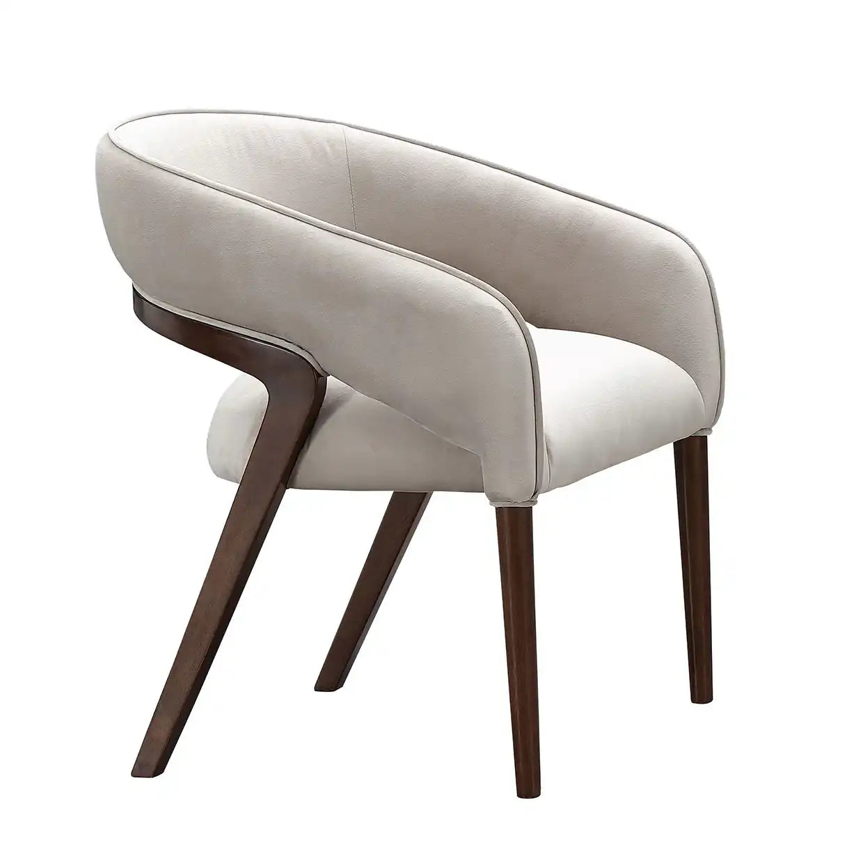 Houston - Vanity Chair - Porcini / Walnut - Best Buy Furniture