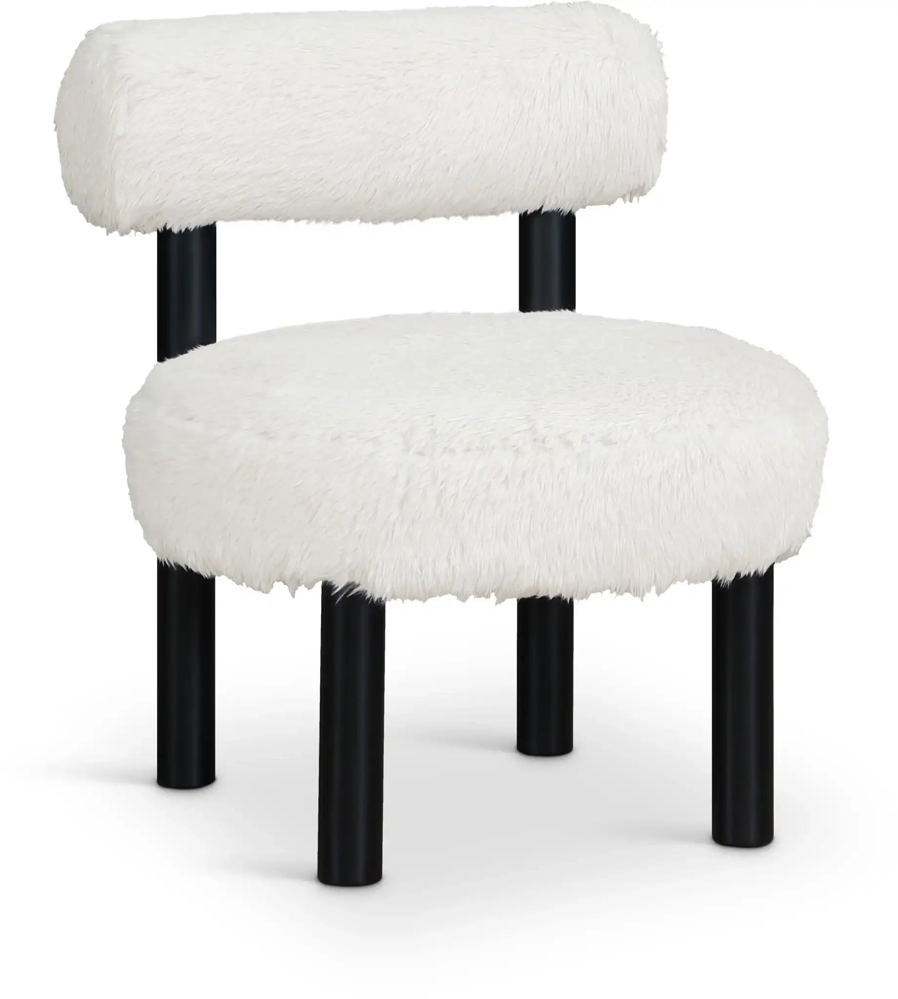 Ambre - Vegan Shearling Fabric Upholstered Accent Chair - Best Buy Furniture