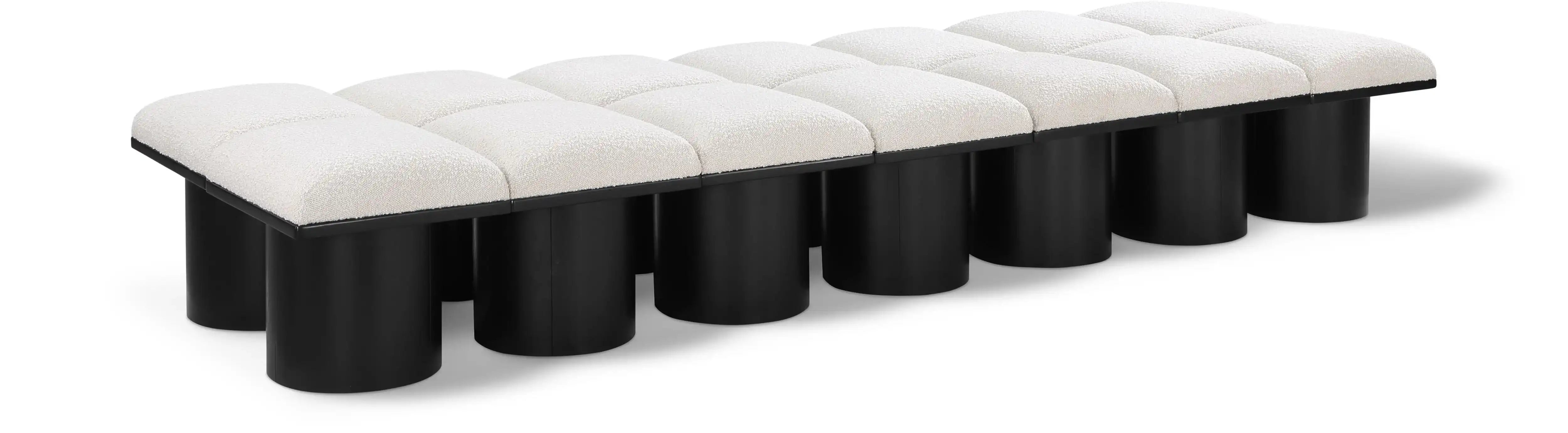 Pavilion - 14 Piece Modular Bench With Black Base - Best Buy Furniture