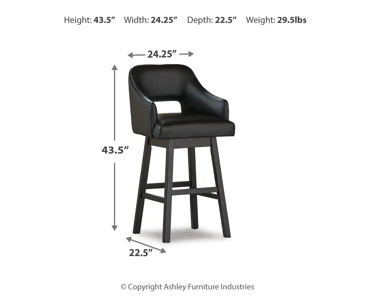 Tallenger - Upholstered Swivel Barstool (Set of 2) - Best Buy Furniture