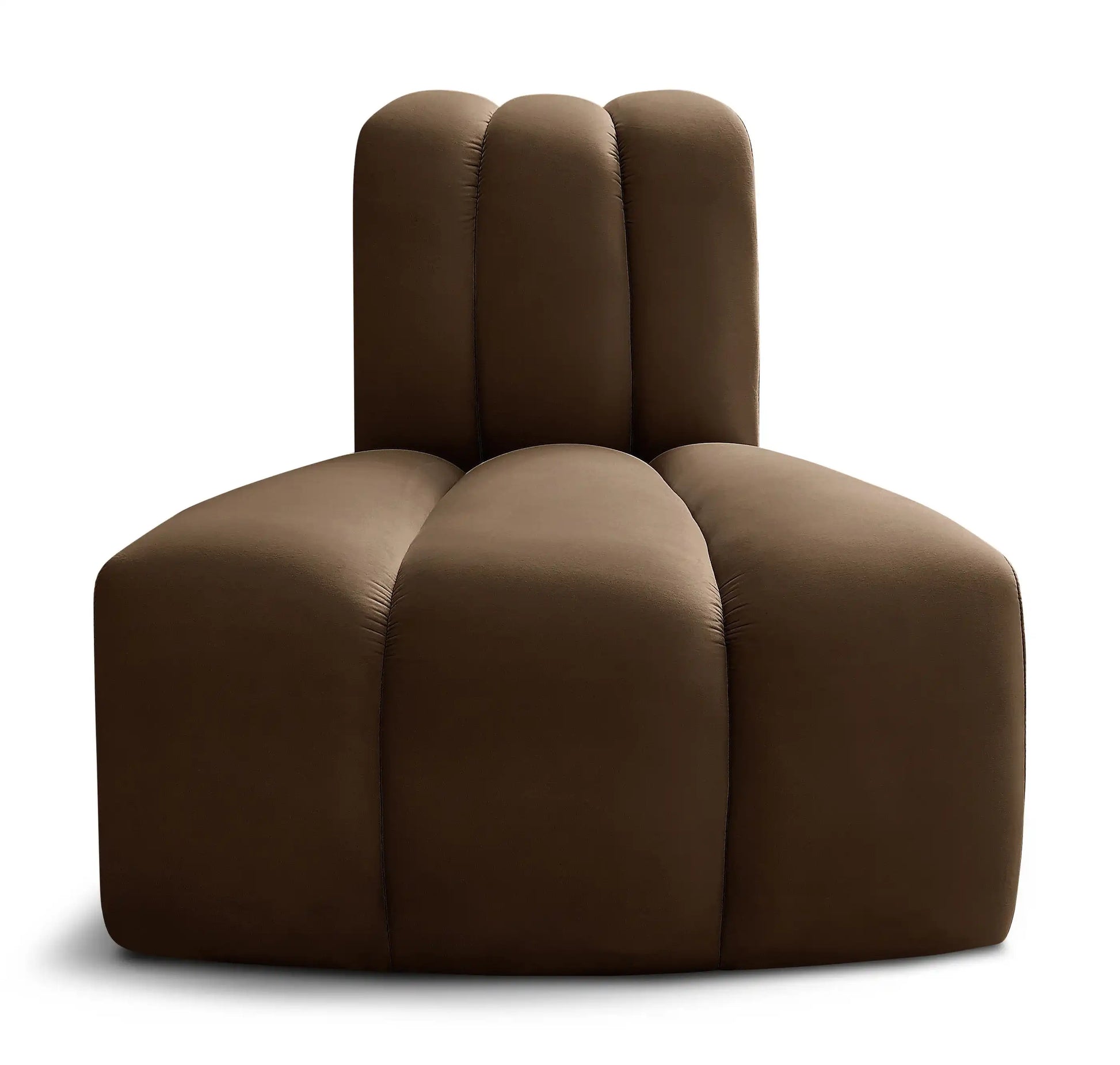 Arc - Velvet Reverse Corner Chair - Best Buy Furniture