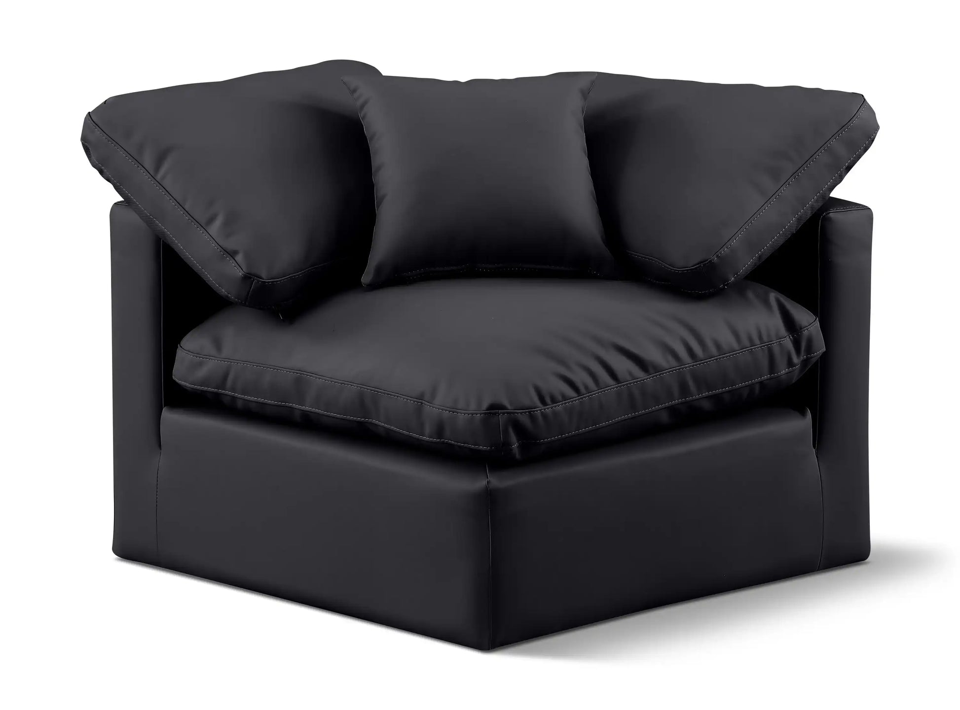 Indulge - Faux Leather Corner Chair - Best Buy Furniture